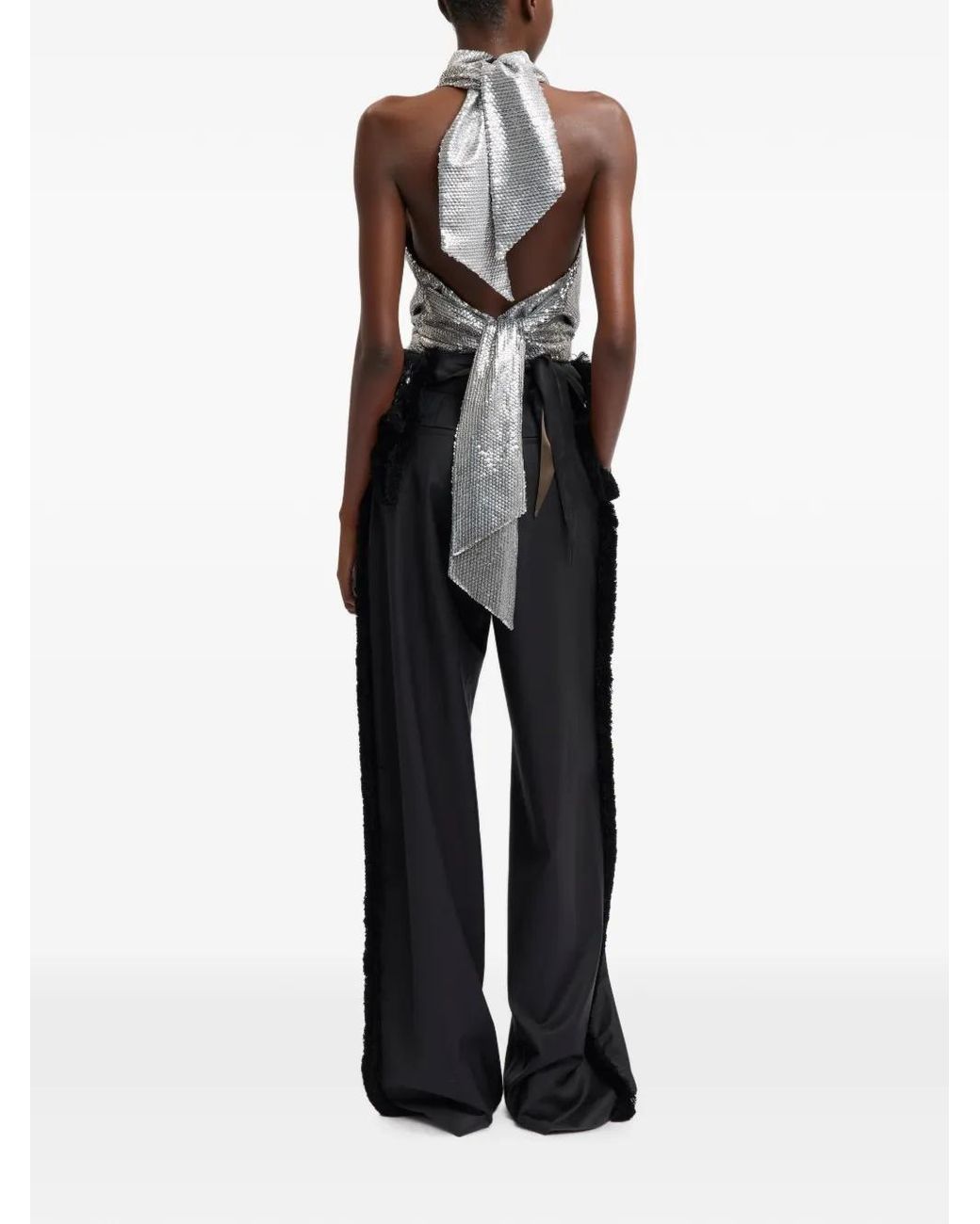 16Arlington Gray Ossie Sequin-Embellished Top