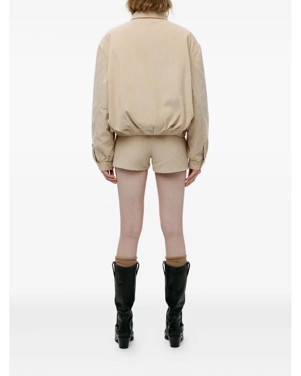 Mainless Natural Corduroy Zip-Up Jacket