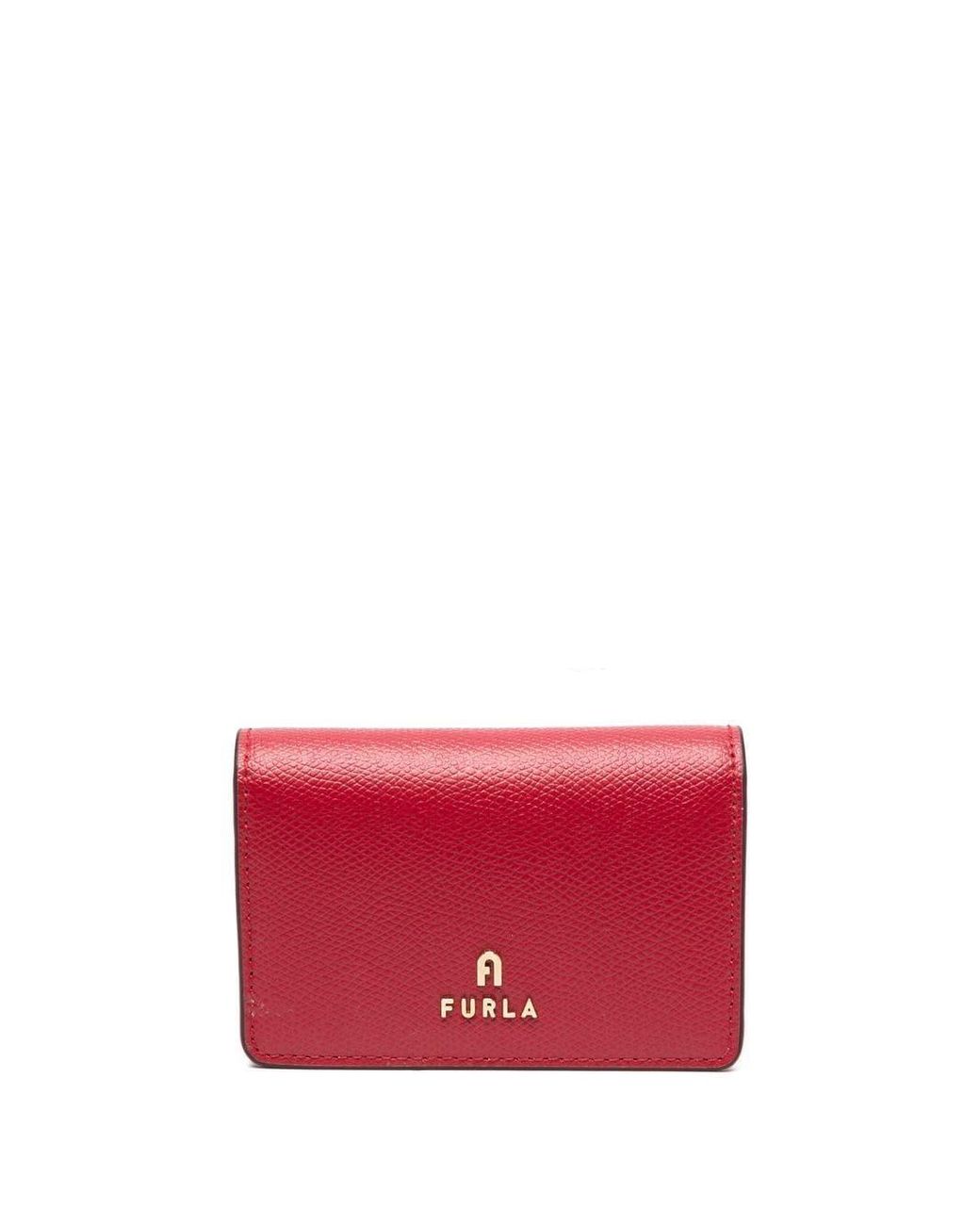 Furla Small Camelia Leather Purse in Red | Lyst