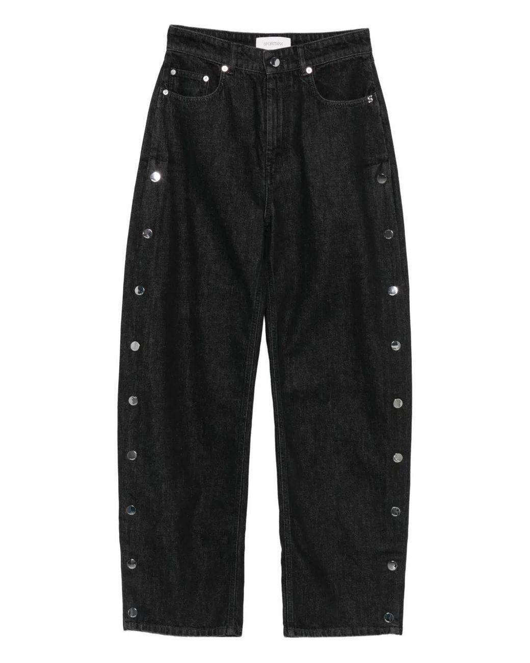 Sportmax Black Cotton Denim Jeans
