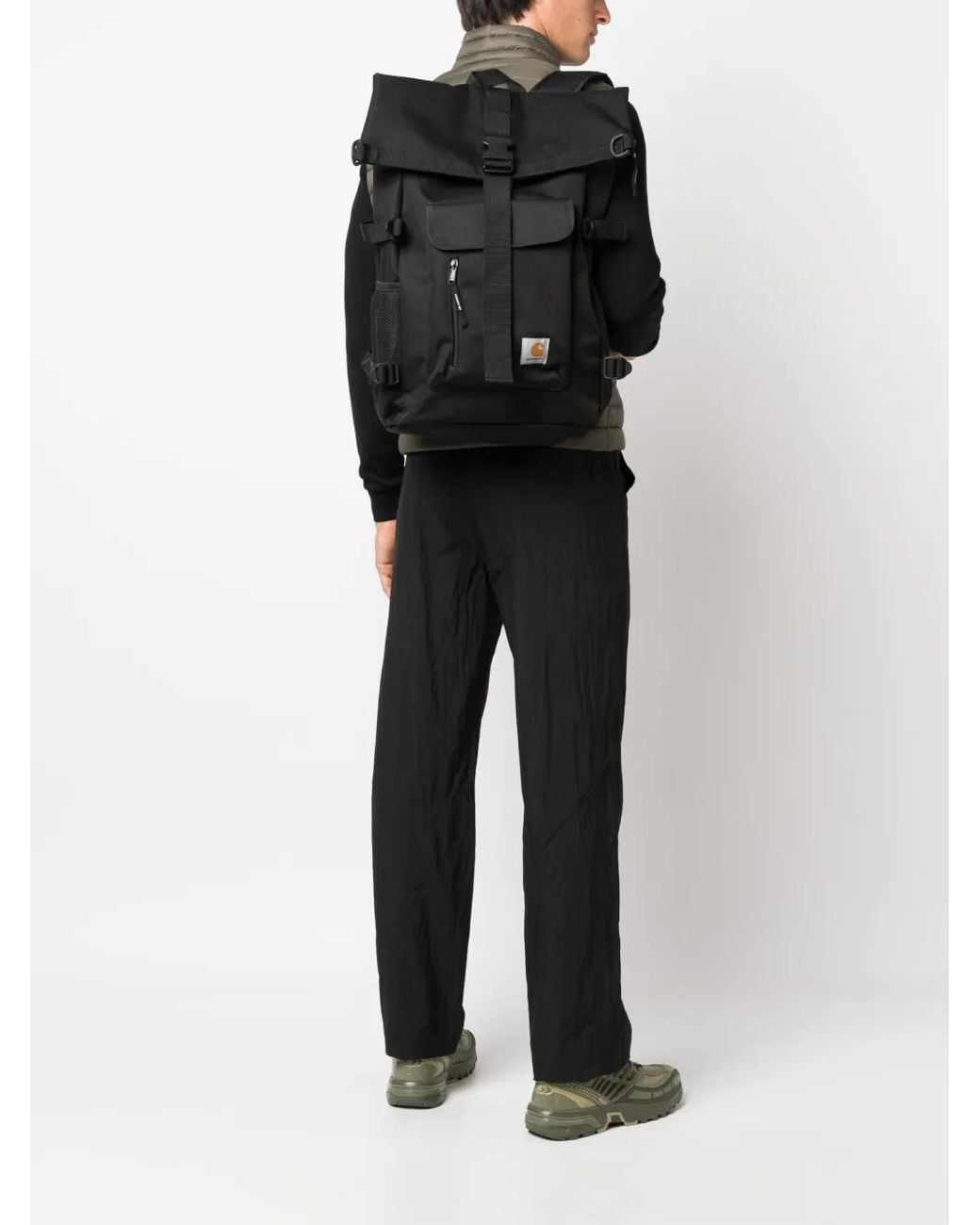 Carhartt Black Philis Logo-Patch Backpack