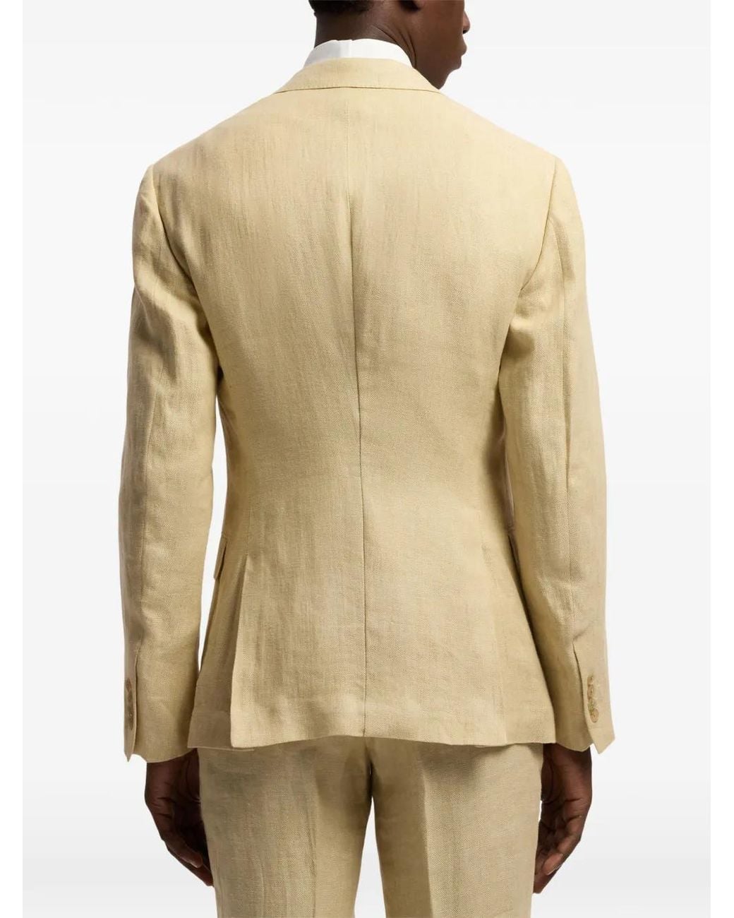Ralph Lauren Natural Kent Hand-Tailored Linen Suit Jacket for men