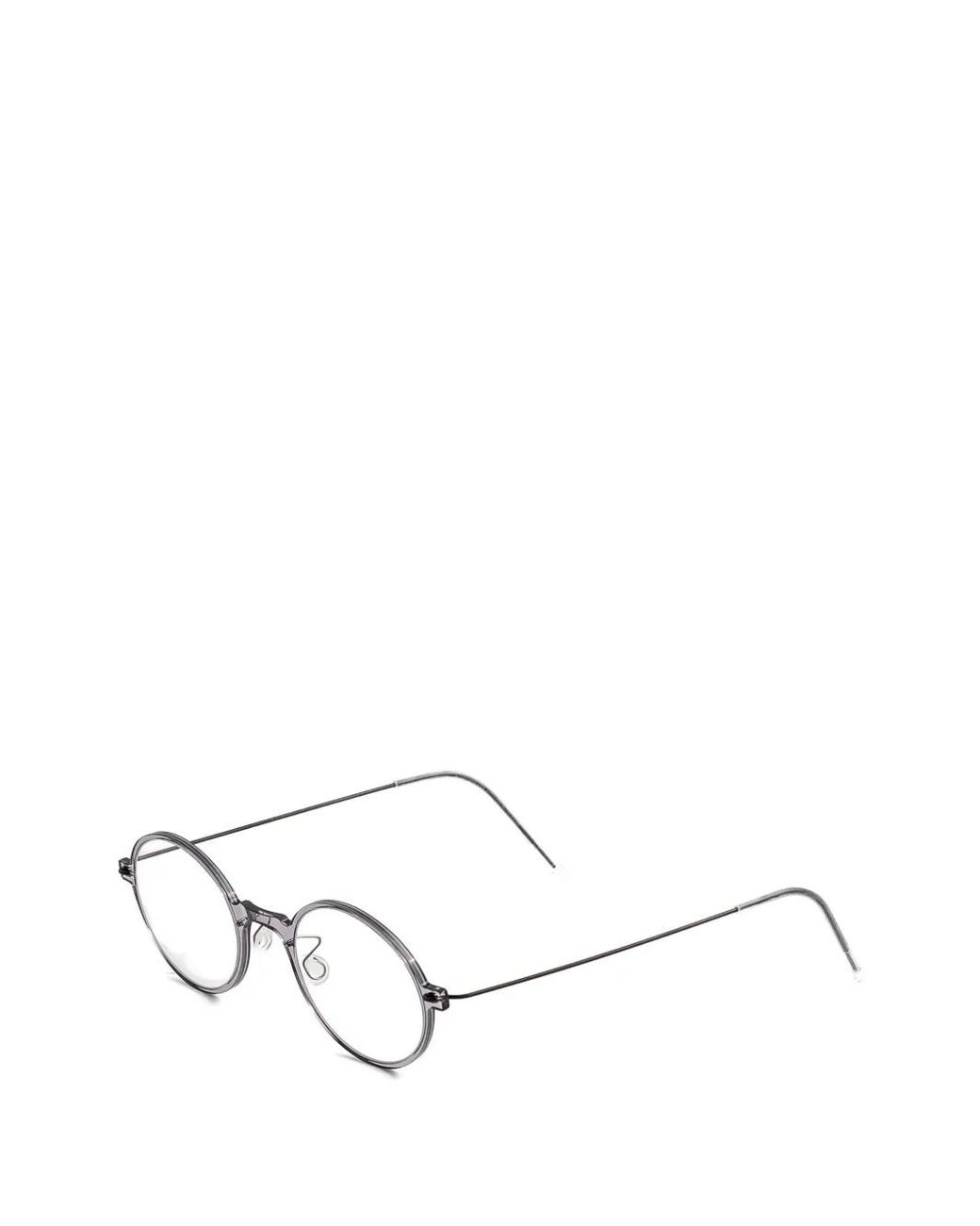 Lindberg White Lunettes De Vue À Monture Ronde