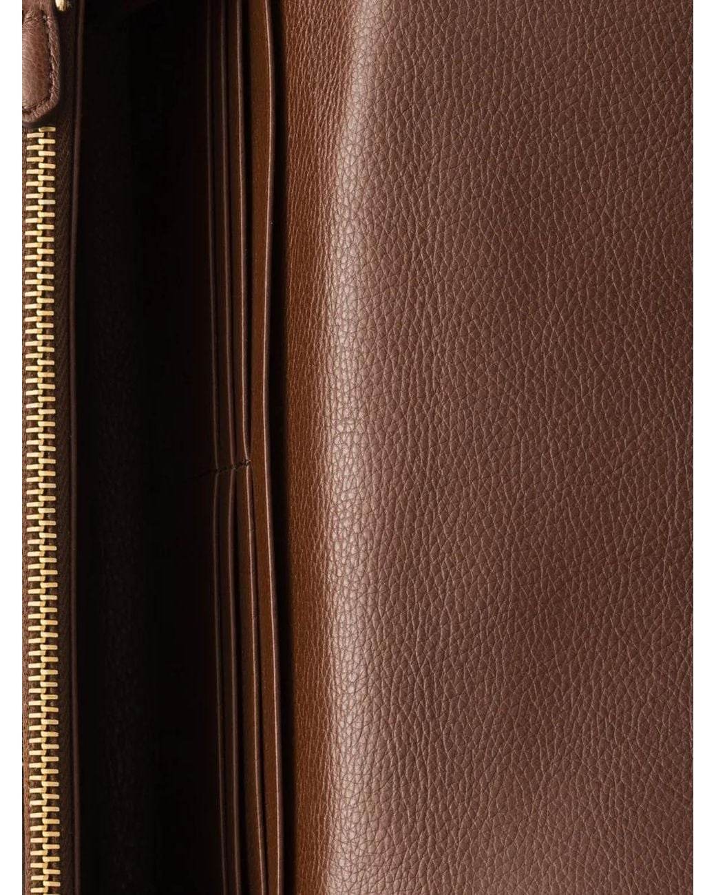Prada Brown Leather Wallet Shoulder-Strap Mini Bag