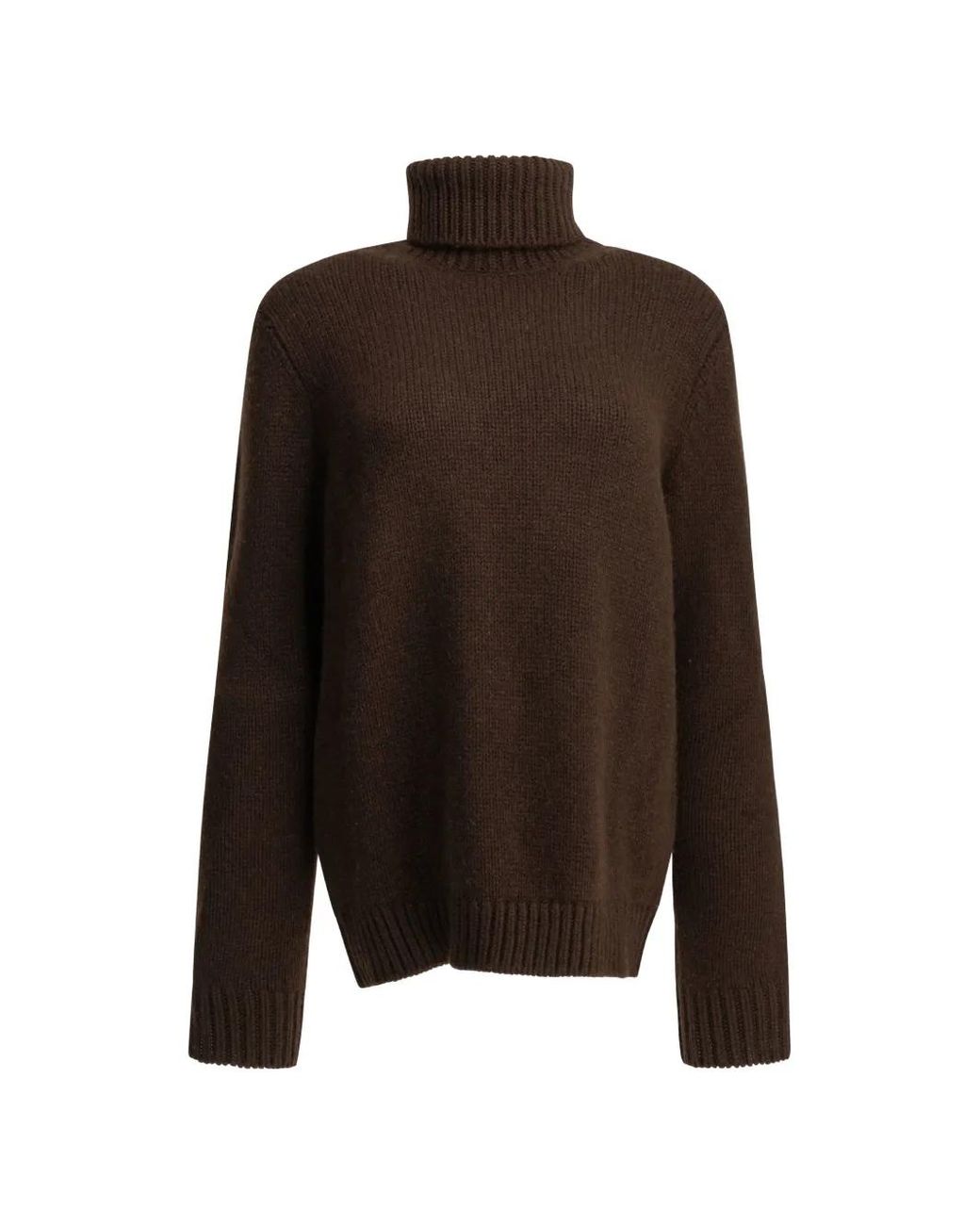 Semler Brown Roll-Neck Cashmere Sweater