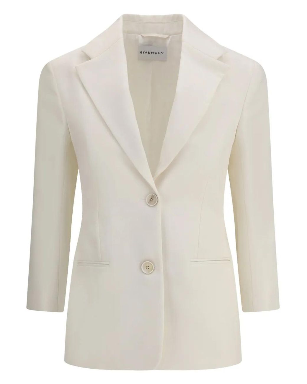 Givenchy White Single Breasted Jacket