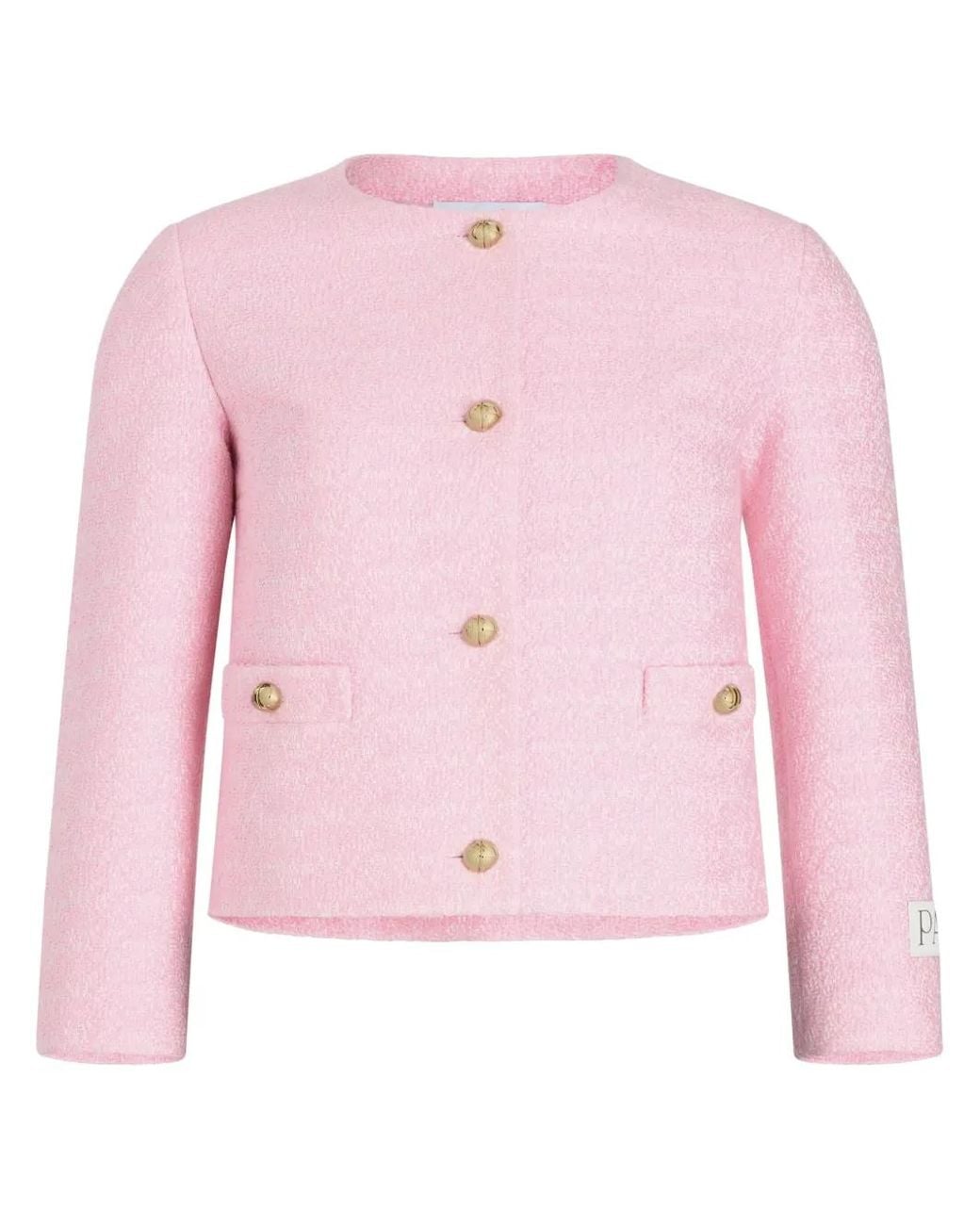 Patou Pink Collarless Jacket