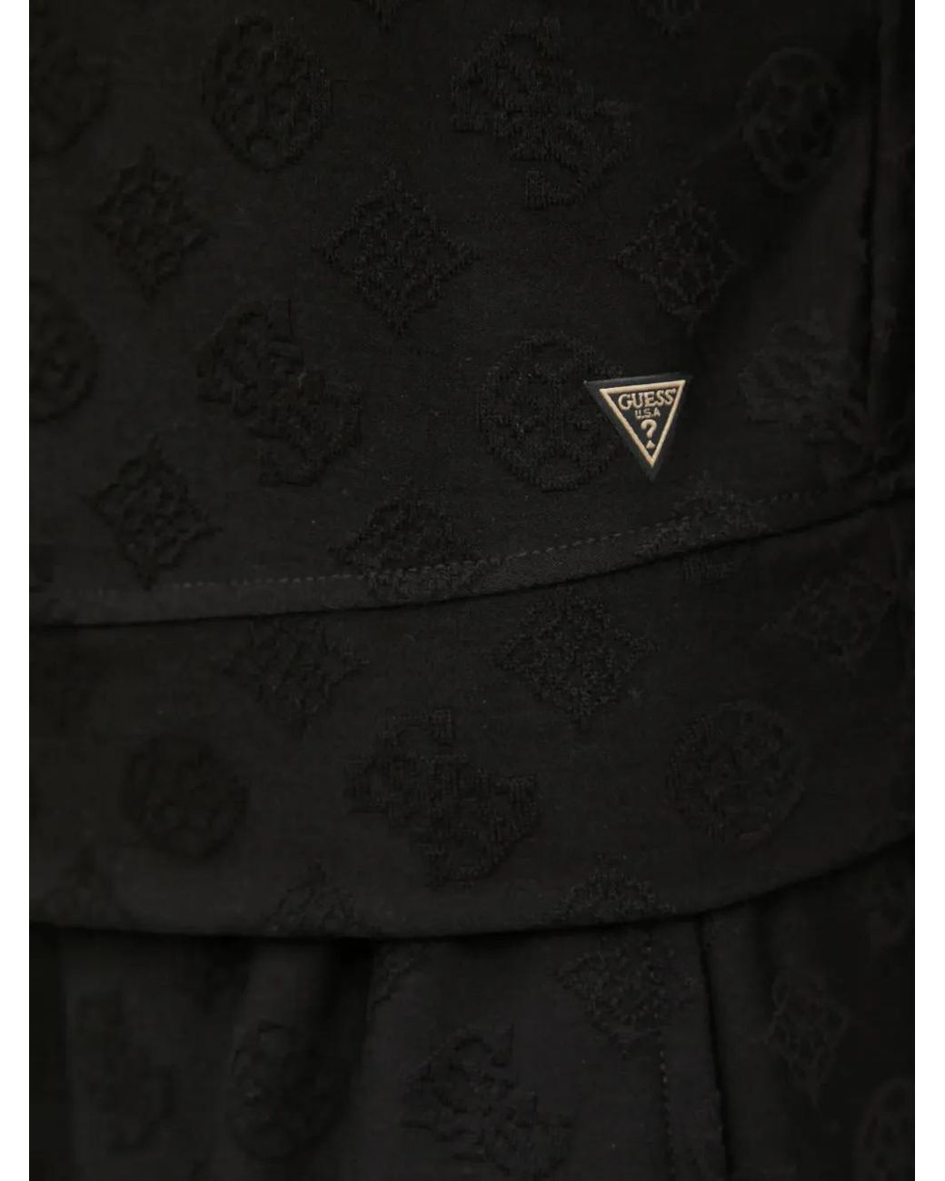 Guess Top Met Capuchon En Patroon in het Black