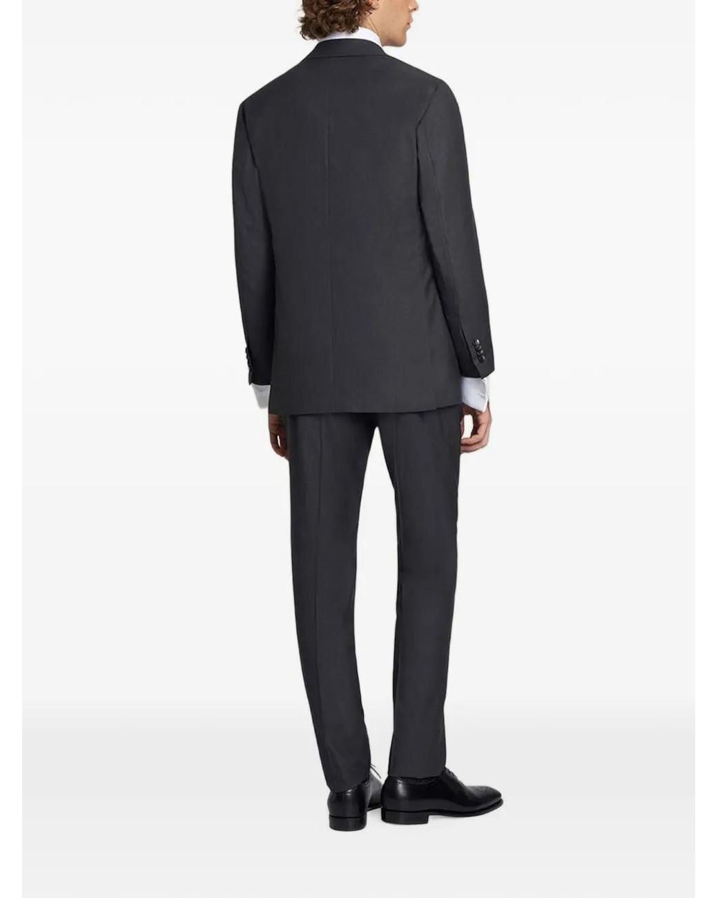 Traje Con Botones Kiton de hombre de color Black