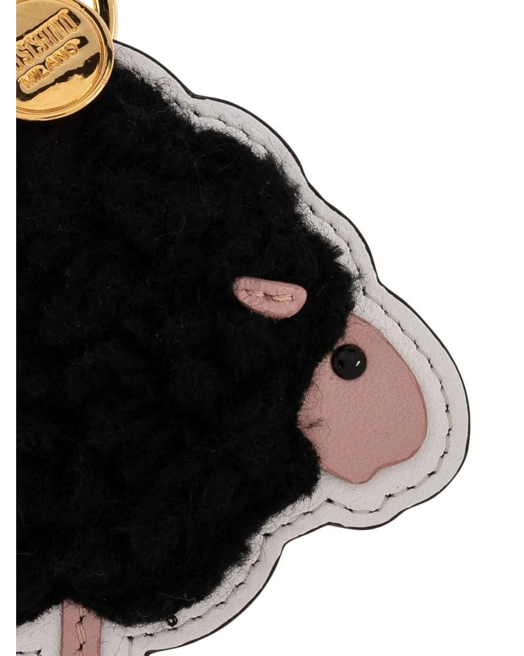 Moschino Black Sheep Charm Keyring
