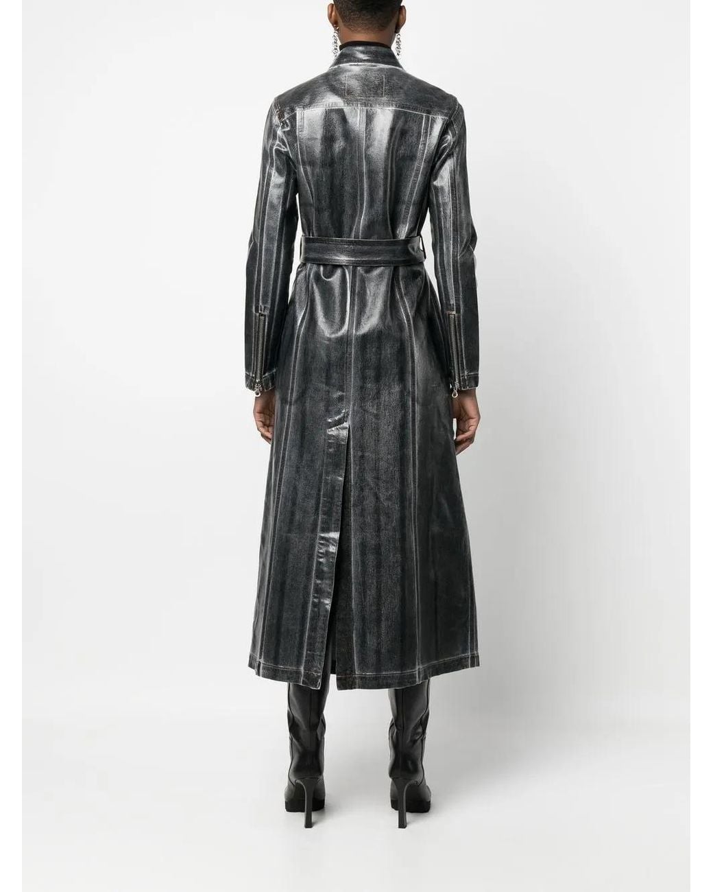 DIESEL Gray De-Flaminty-Z-Fsb Shirt Dress