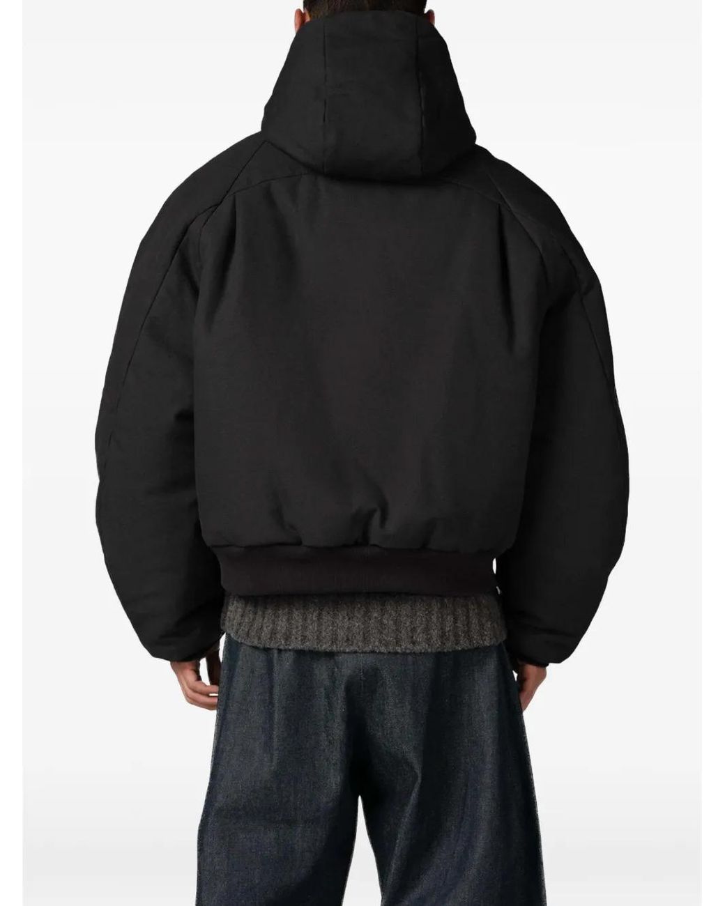 Seventh Black Orb Hooded Puffer Jacket