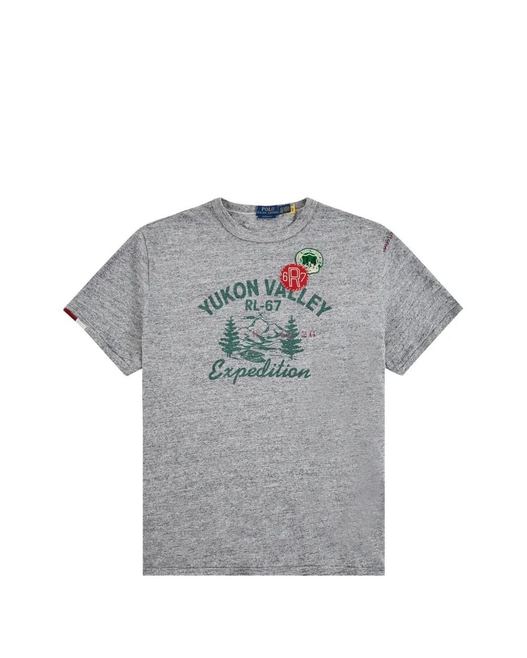 Polo Ralph Lauren Gray Graphic T-Shirt for men