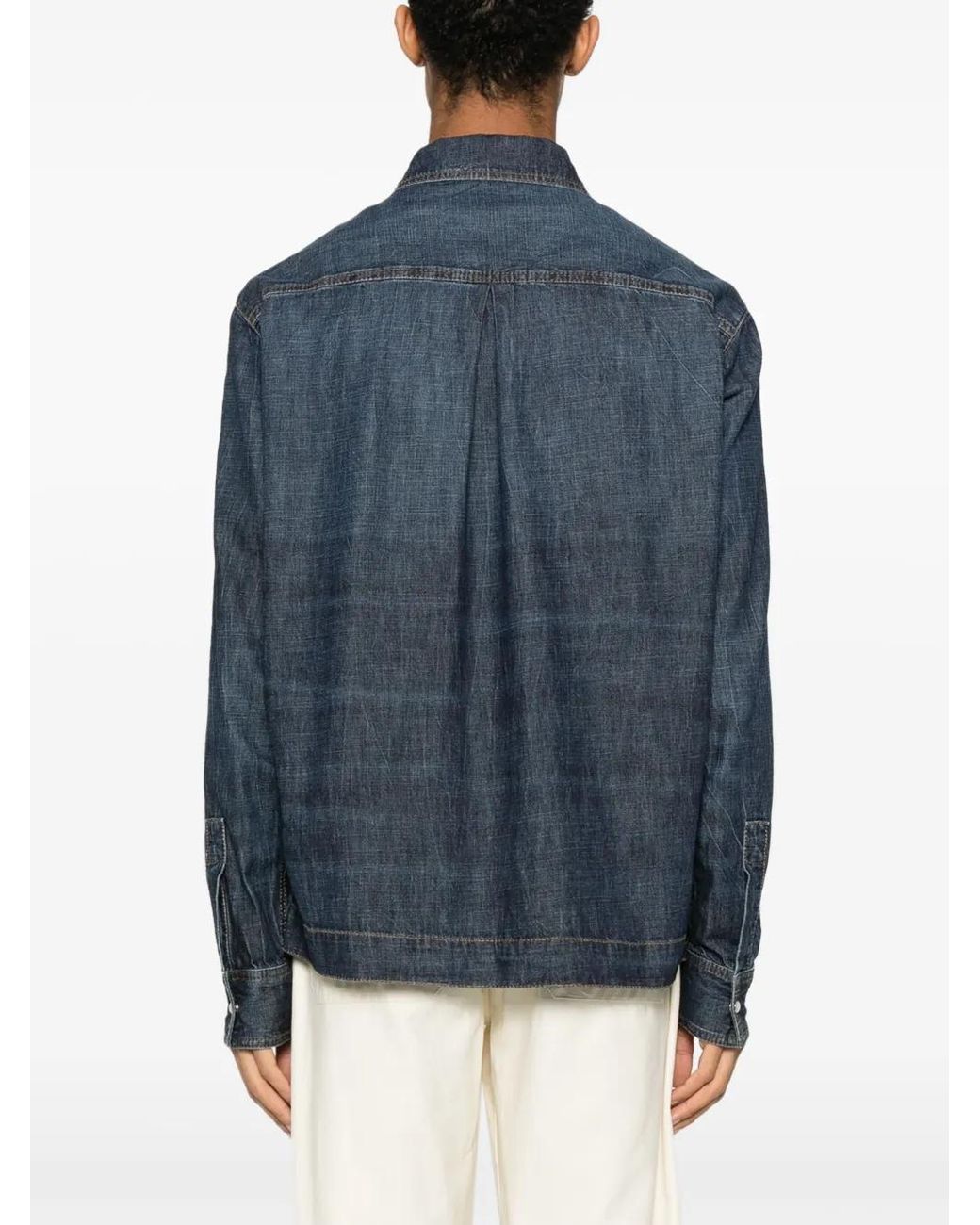 Chaqueta De Chándal Con Monograma Bordado Palm Angels de hombre de color Blue