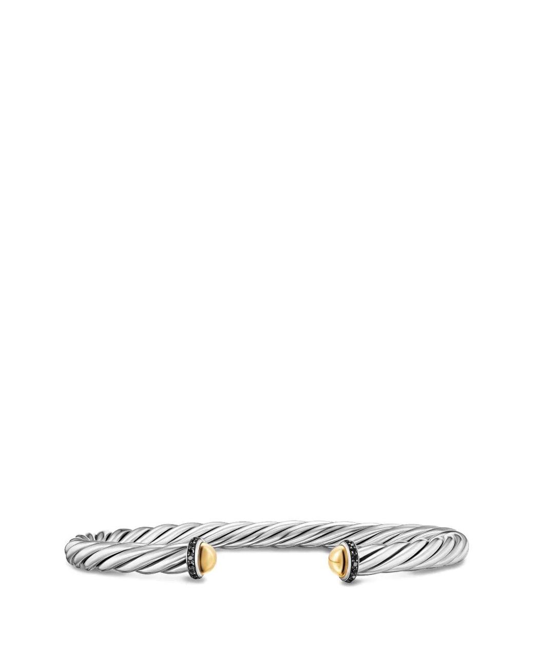 David Yurman White Cable Cuff Bracelet for men