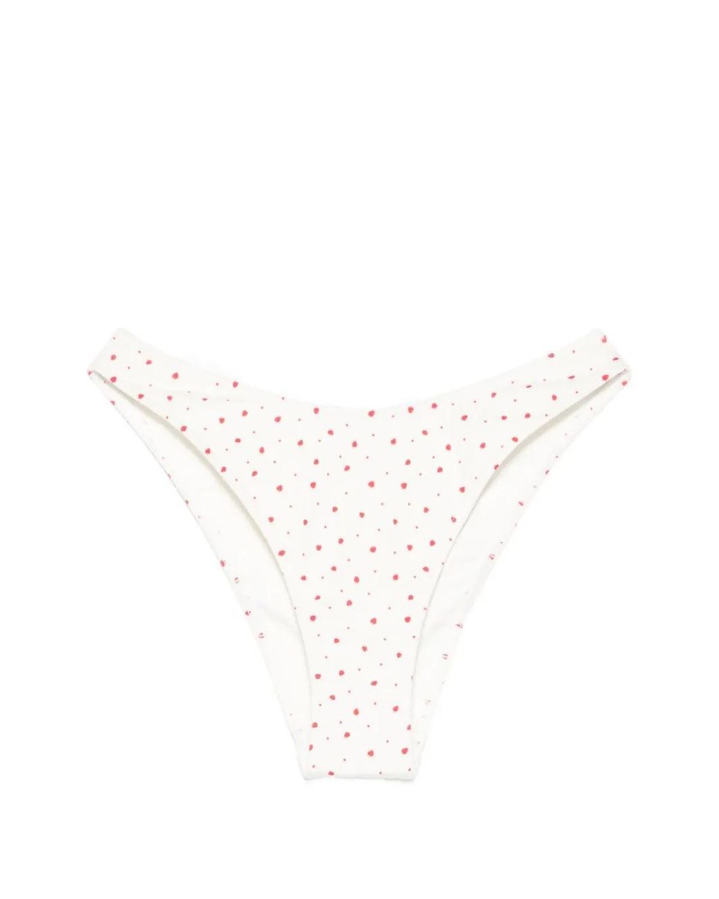 Frankie's Bikinis White Strawberry-Print Bikini Bottoms