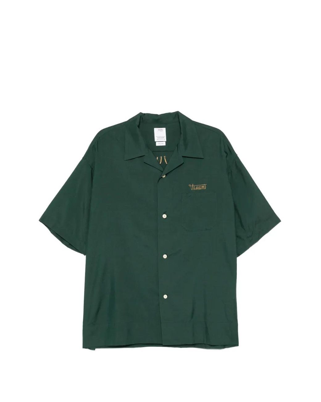 Camicia Con Ricamo di Visvim in Green da Uomo