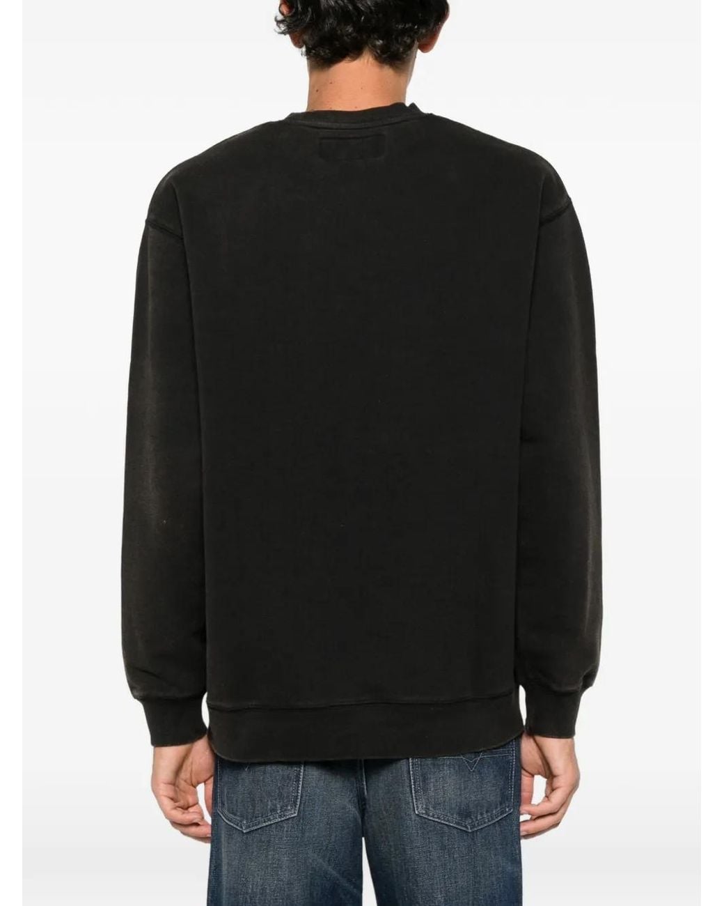 Universal Overall Black Stone Carver Logo-Print Sweatshirt for men