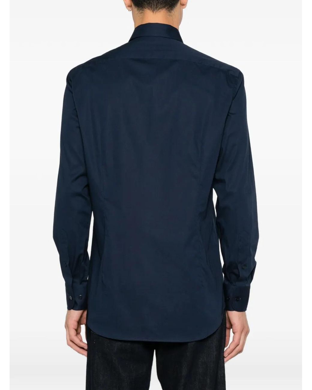 Etro Blue Shirt Roma Logo for men
