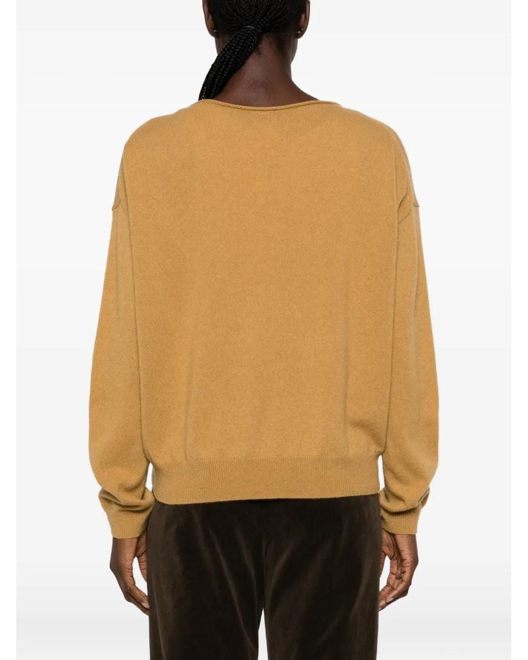 C.T.Plage Natural Fine-Knit Cashmere Sweater