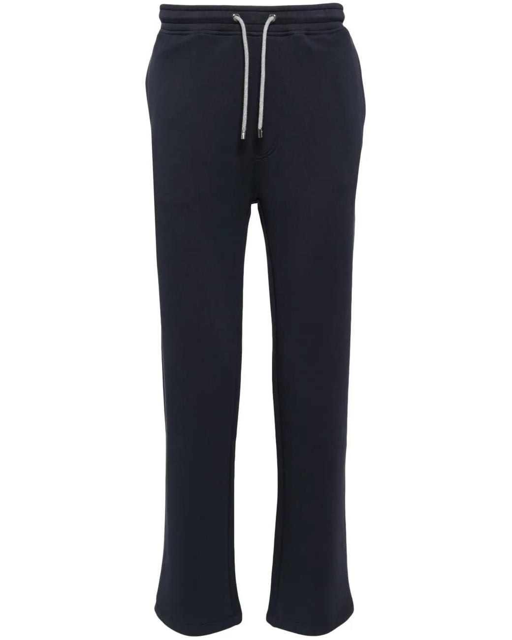 Corneliani Blue Straight-Leg Cotton Track Pants for men