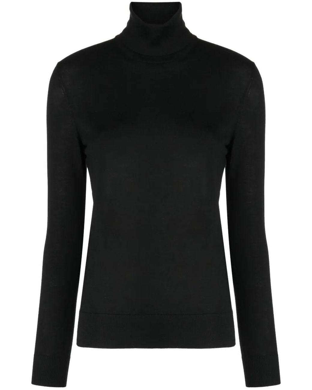 Ralph Lauren Black Roll-Neck Cashmere Jumper