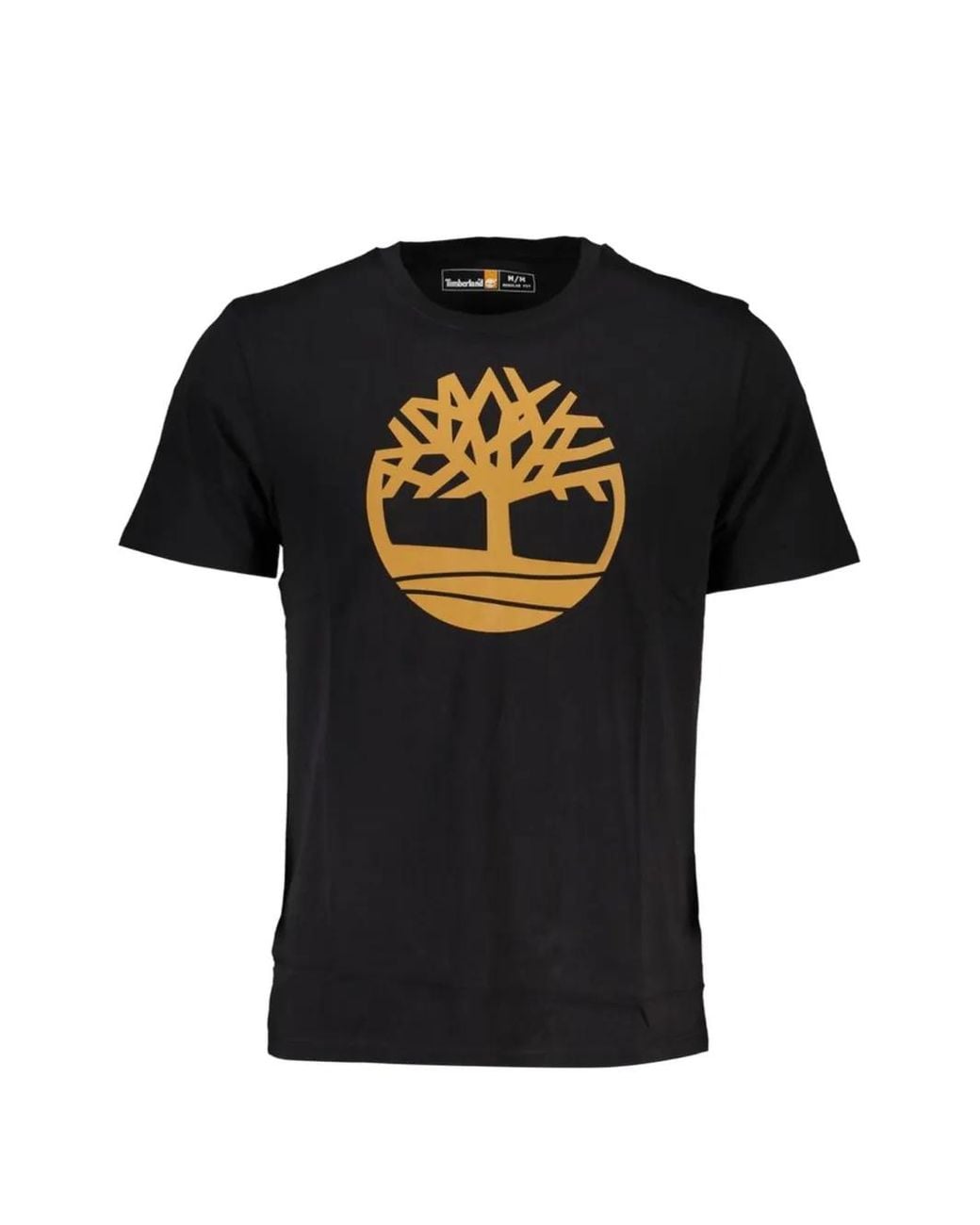 Timberland Black Logo-Print T-Shirt for men