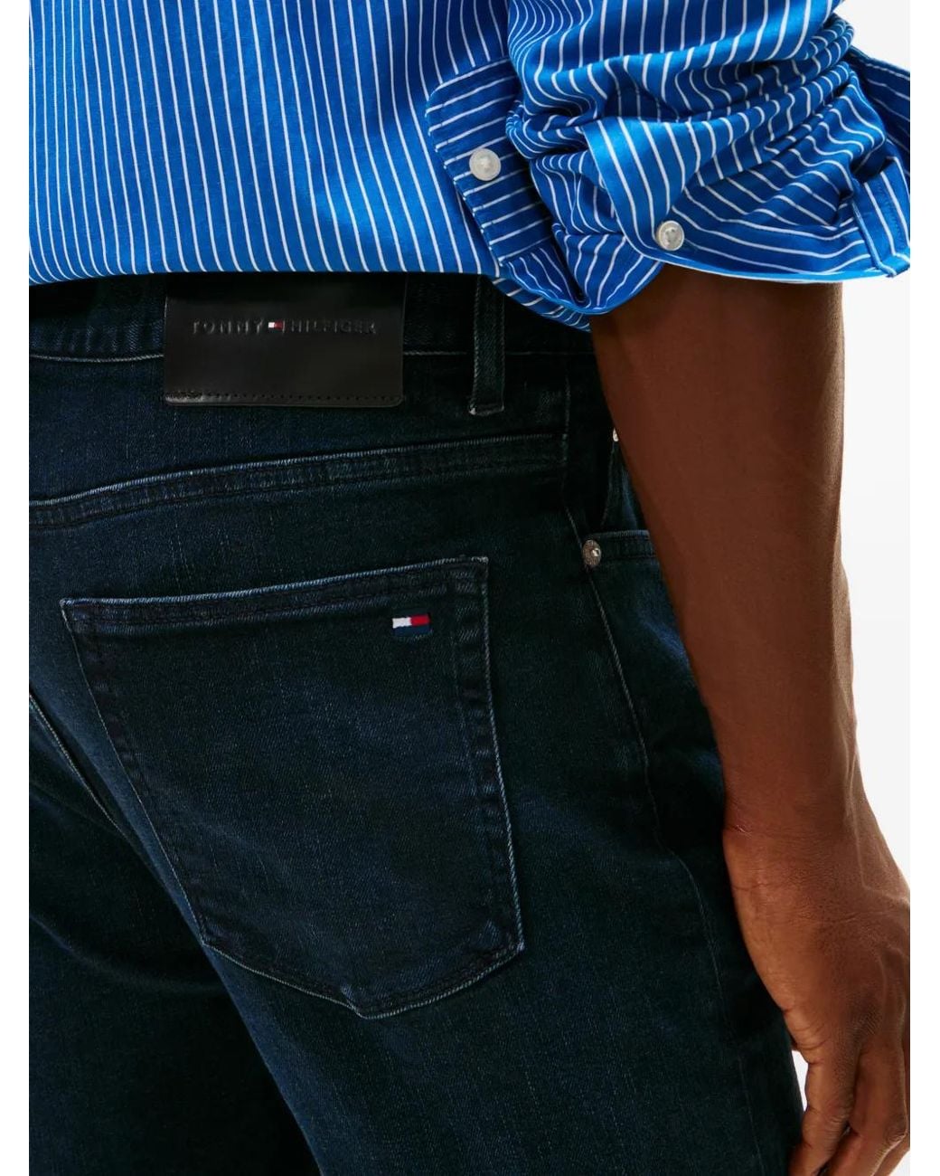 Tommy Hilfiger Blue Pocketed Slim-Fit Jeans for men