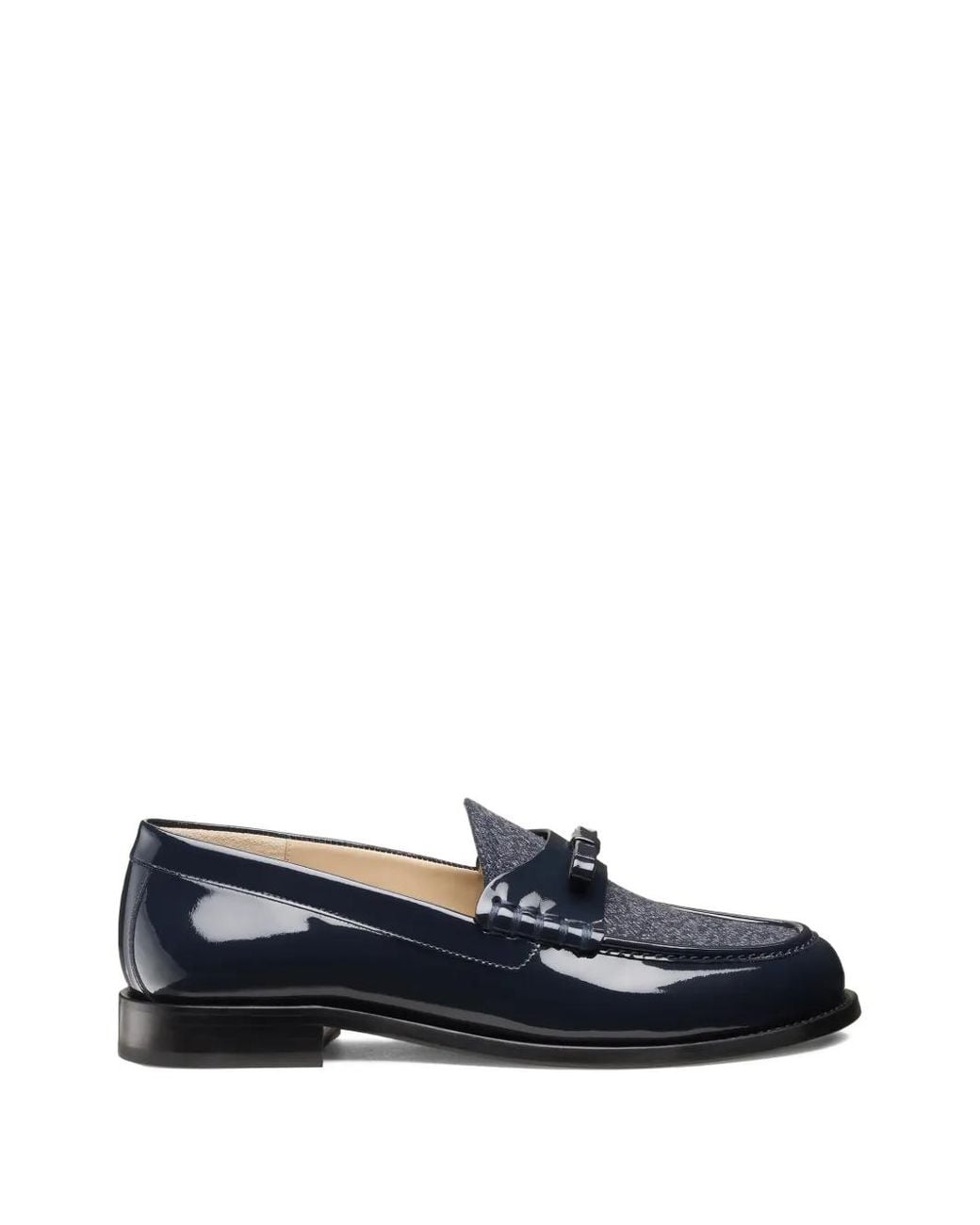 Stuart Weitzman Blue Mocassins Lottie À Détail De Nœud