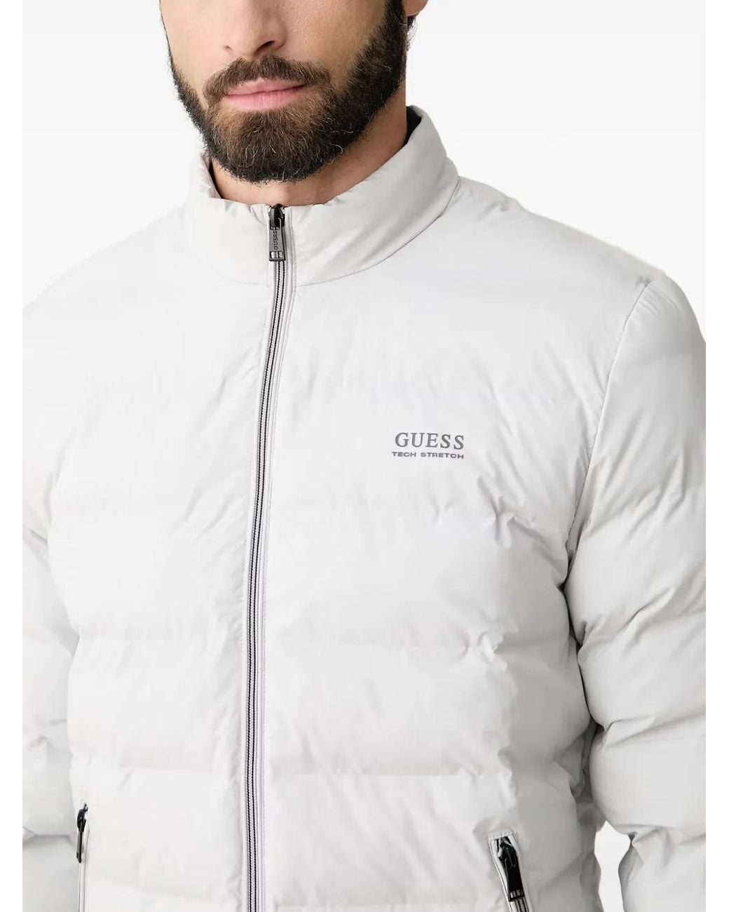 Guess Gewatteerd Jack in het Gray voor heren