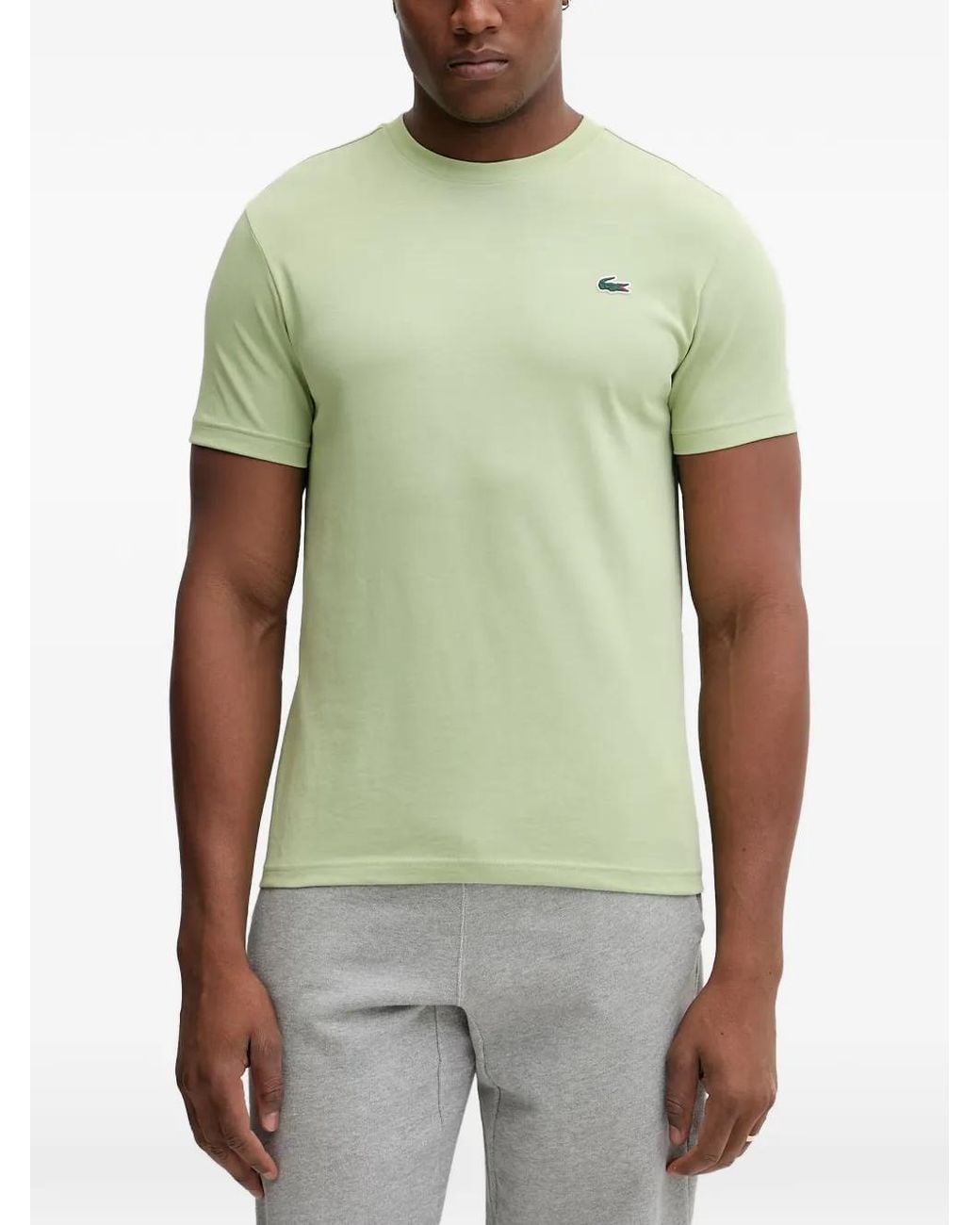 Lacoste Green Ultra Dry Crocodile Graphic Sport T-Shirt for men