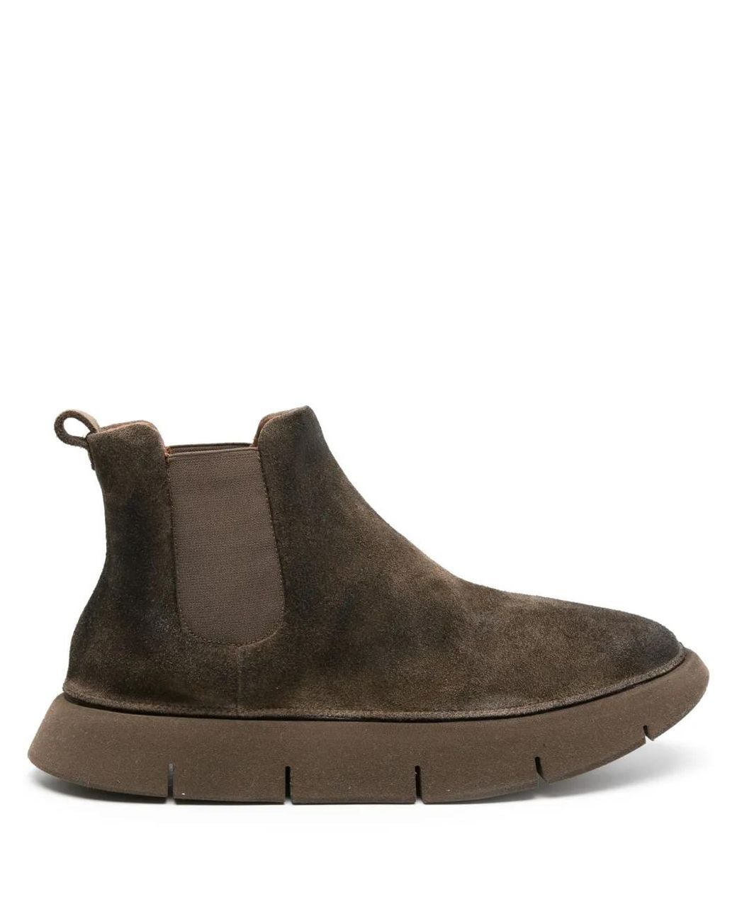 Marsèll Brown 30Mm Intagliata Suede Chelsea Boots