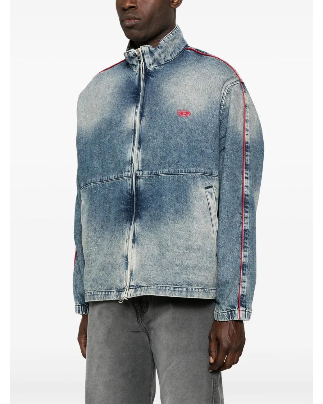 DIESEL Blue Denim Jacket for men