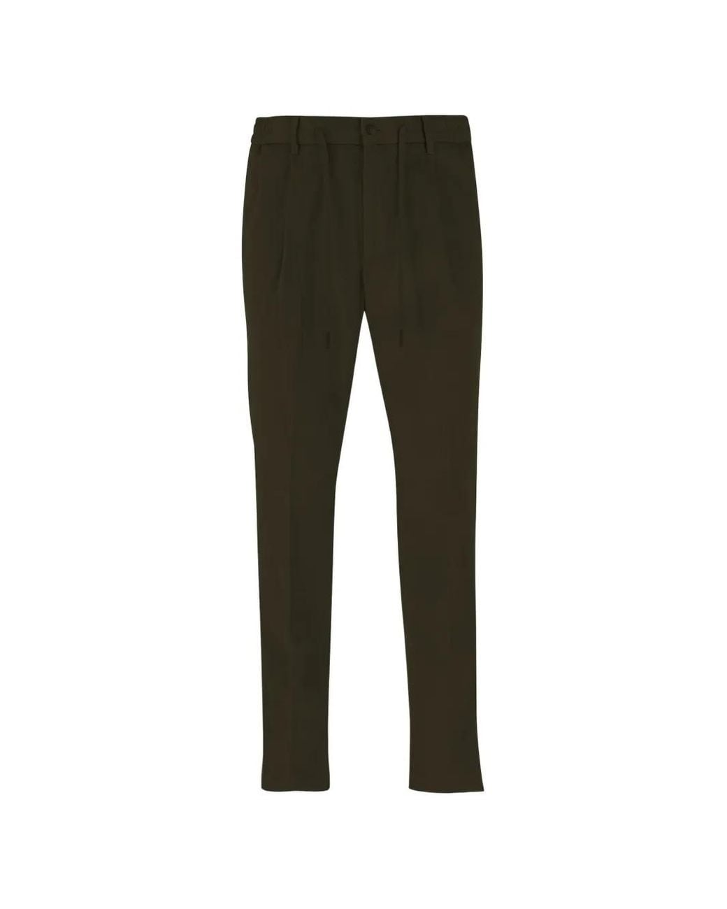 Tagliatore Gray Ribbed Velvet Trousers for men