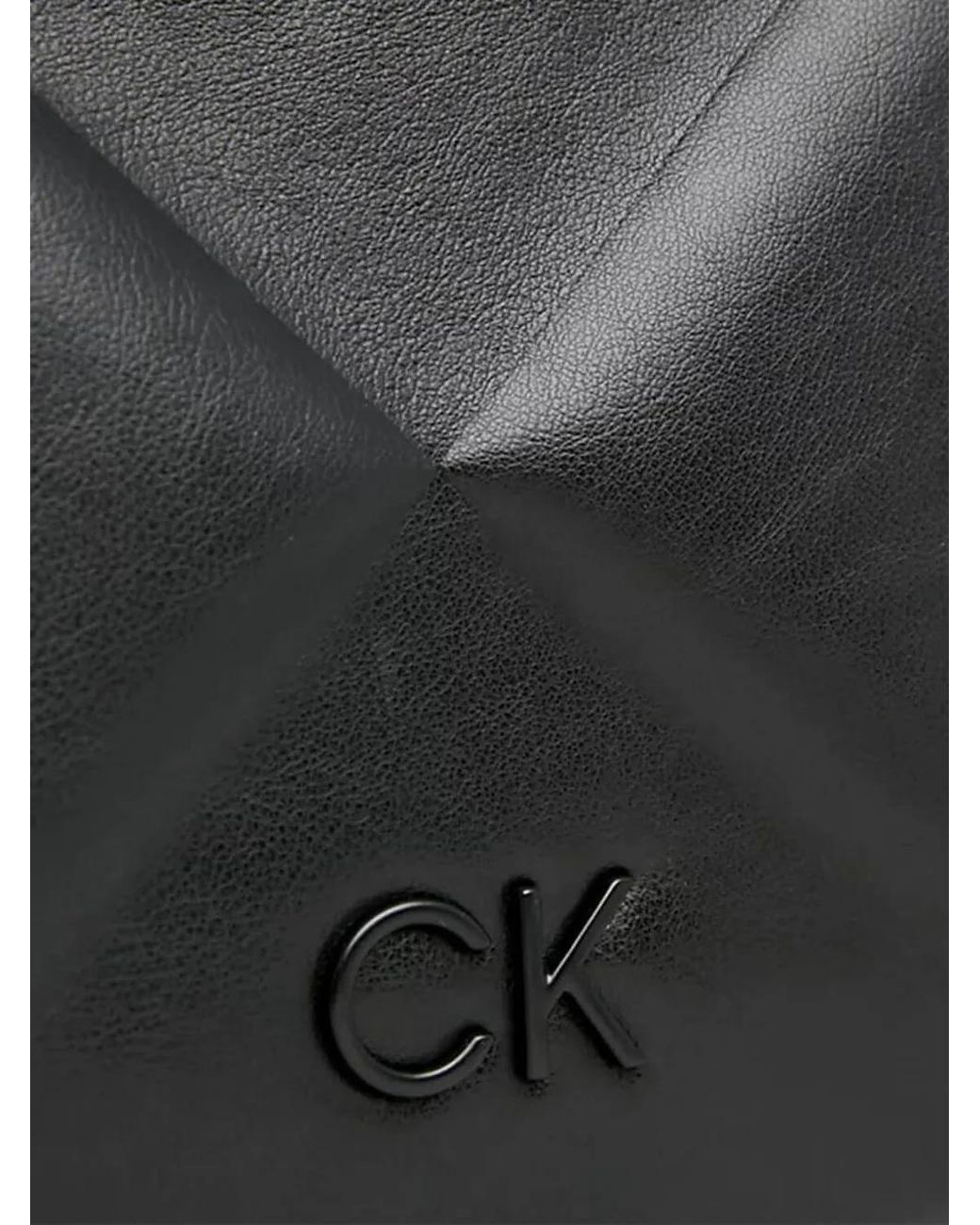 Calvin Klein Black Quilted Chain-Strap Shoulder Bag
