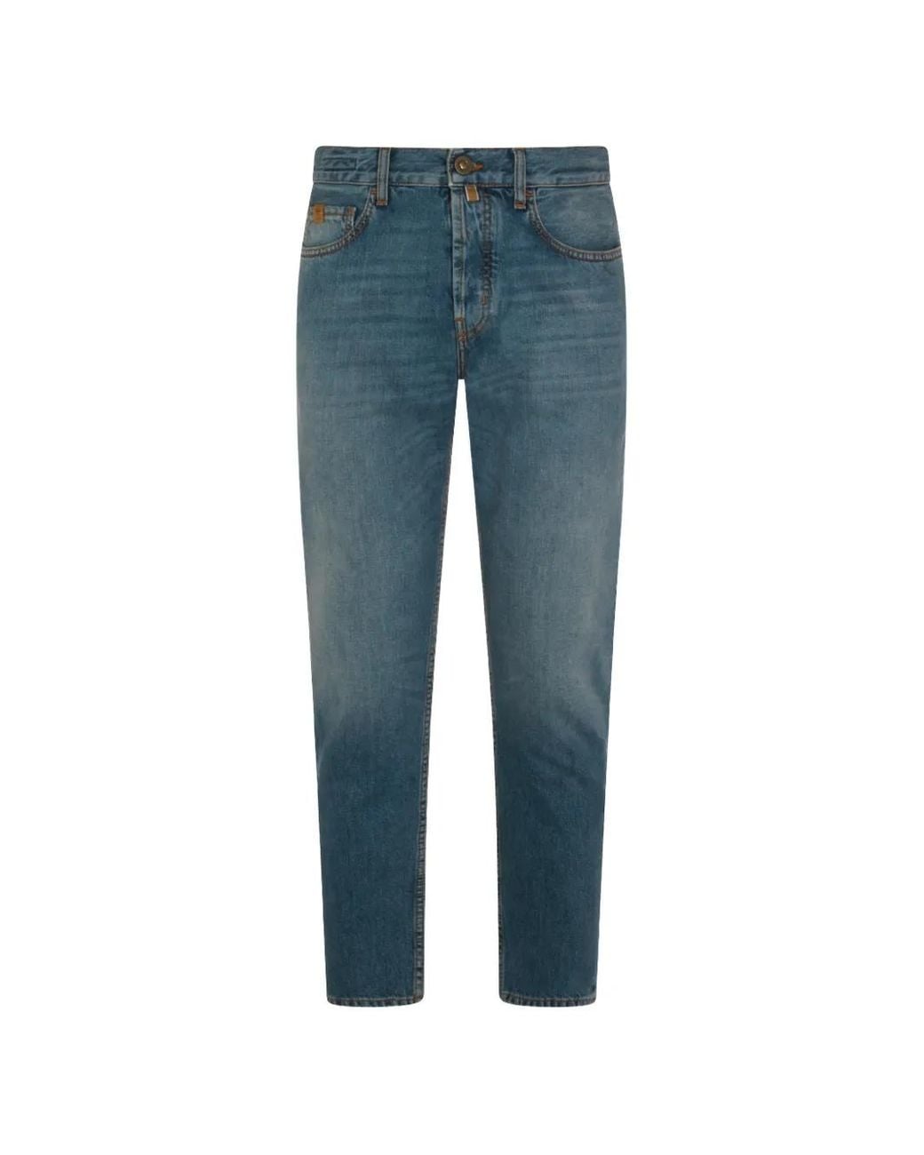 Jacob Cohen Blue Five-Pocket Jeans for men