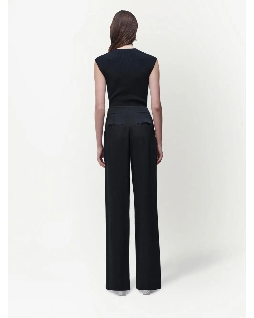 Jonathan Simkhai Black Kyra Wide-Leg Trousers