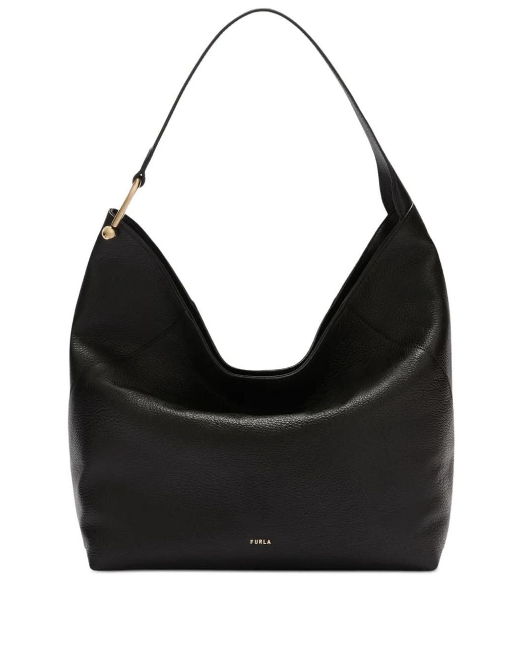Furla Black Large Lara Shoulder Bag