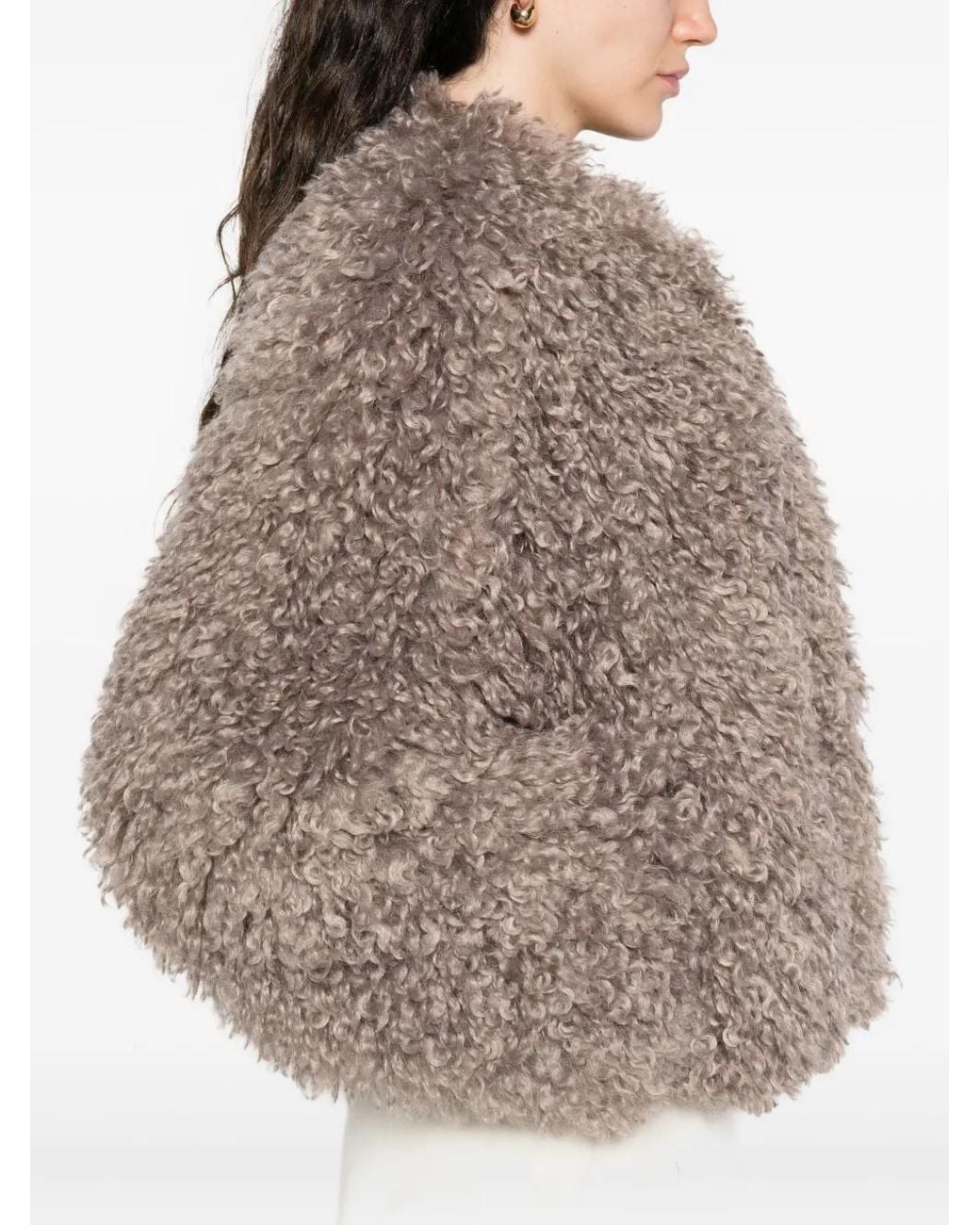 Veste À Texture Molletonné Tagliatore en coloris Brown