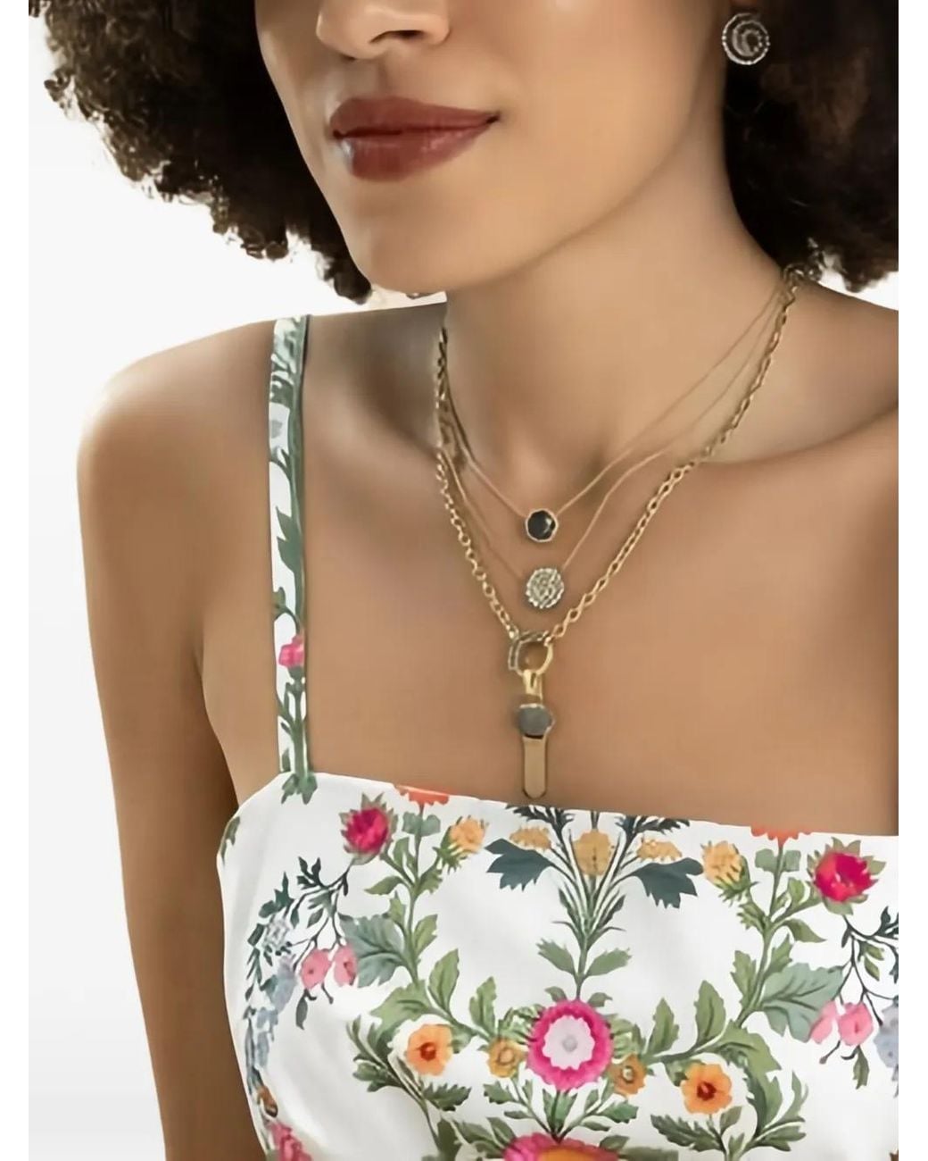 Sylva & Cie White Diamond Solitaire Necklace