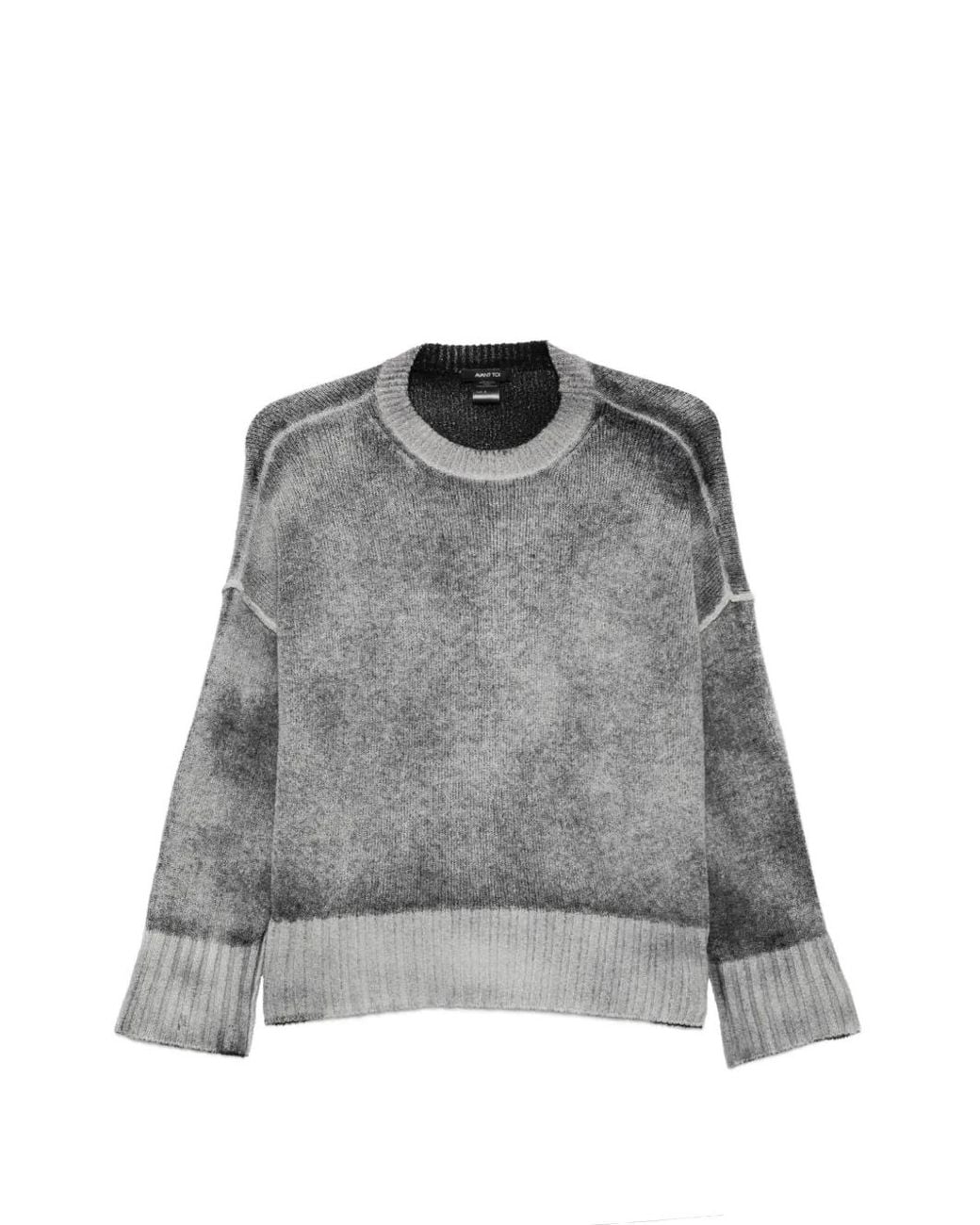Avant Toi Gray Pull Bouclé À Effet Dégradé