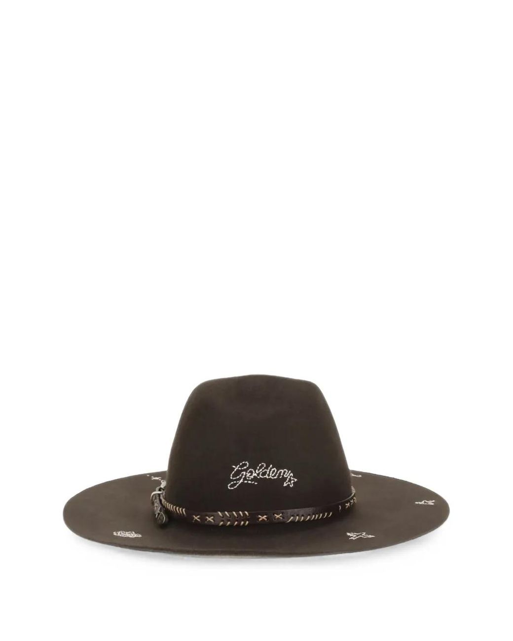 Golden Goose Deluxe Brand Brown Fédora À Broderies