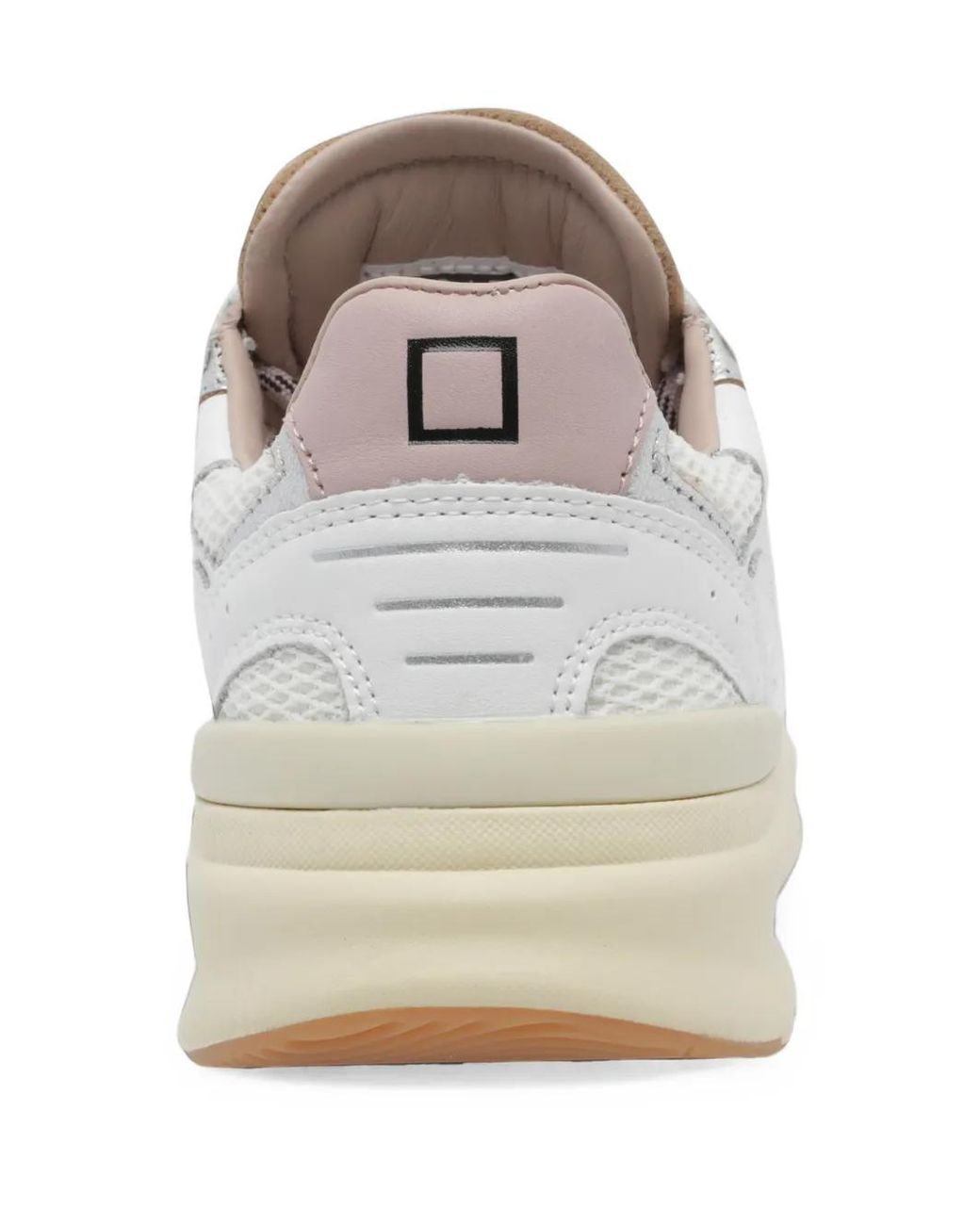 Date White Musa Panelled Leather Sneakers