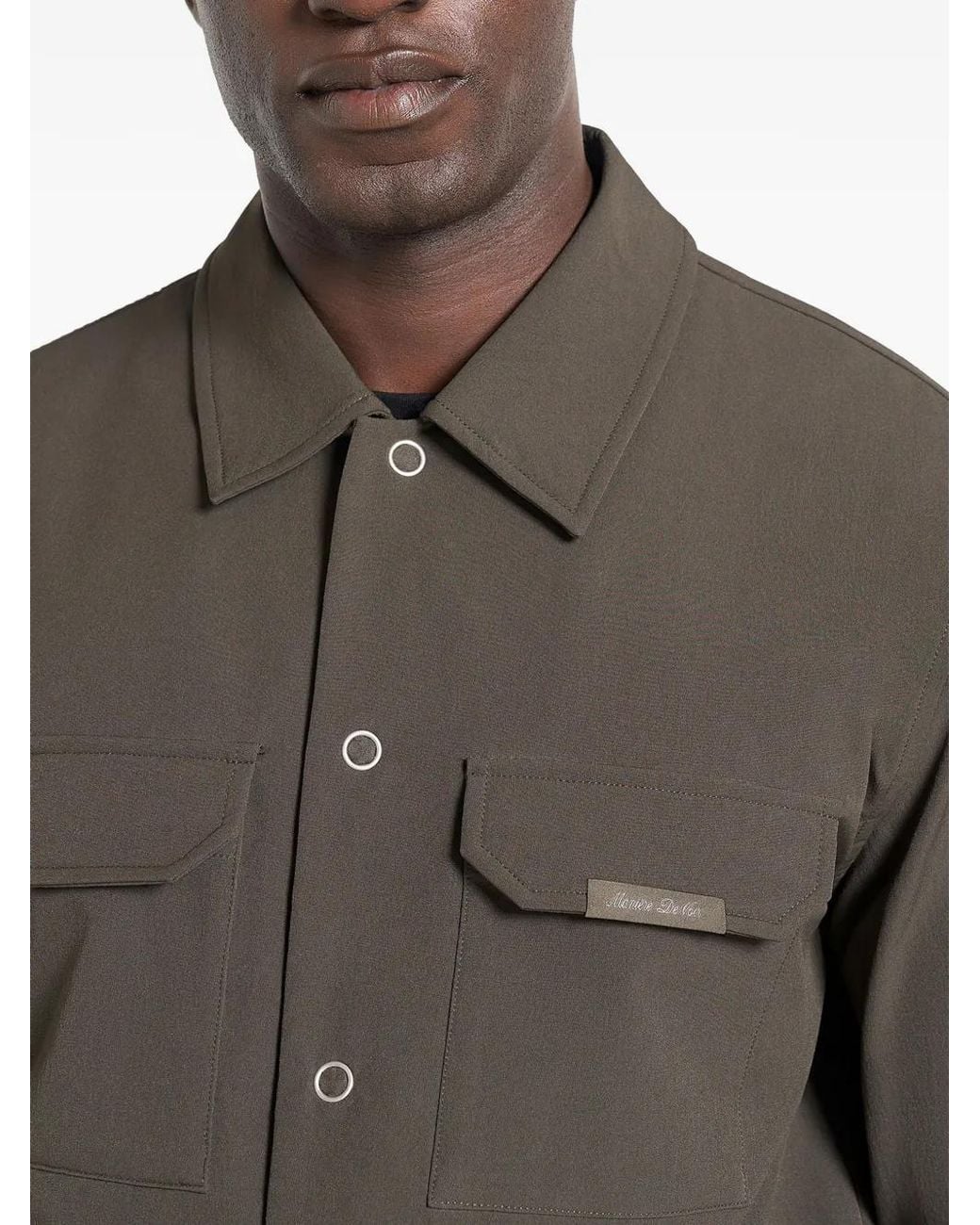 Manière De Voir Brown Milo Cargo Shirt Jacket for men