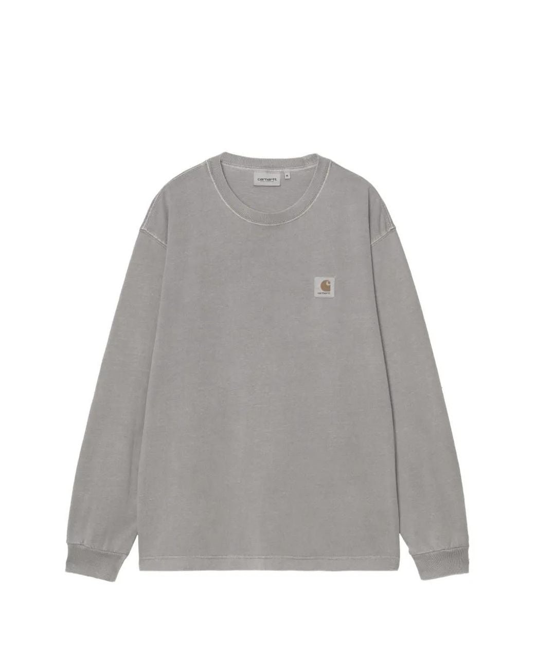 Carhartt Gray Nelson Long Sleeve T-Shirt for men