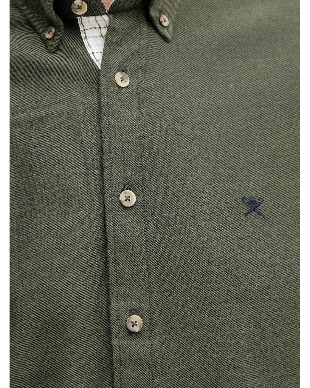 Hackett Green Button-Up Shirt for men