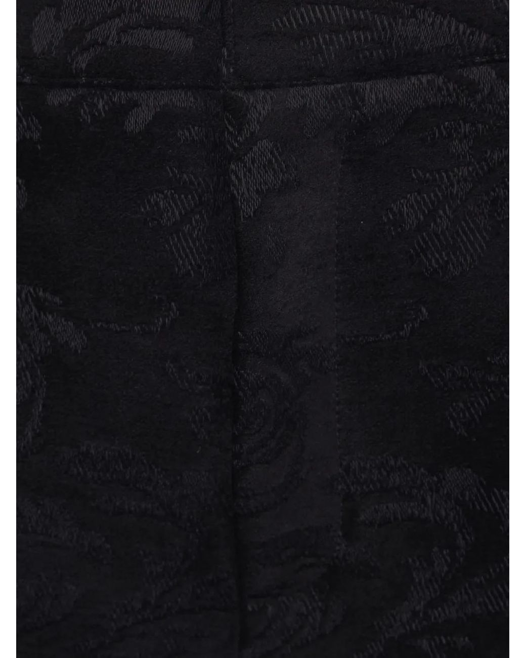 Chloé Blue Damask-Pattern Trousers