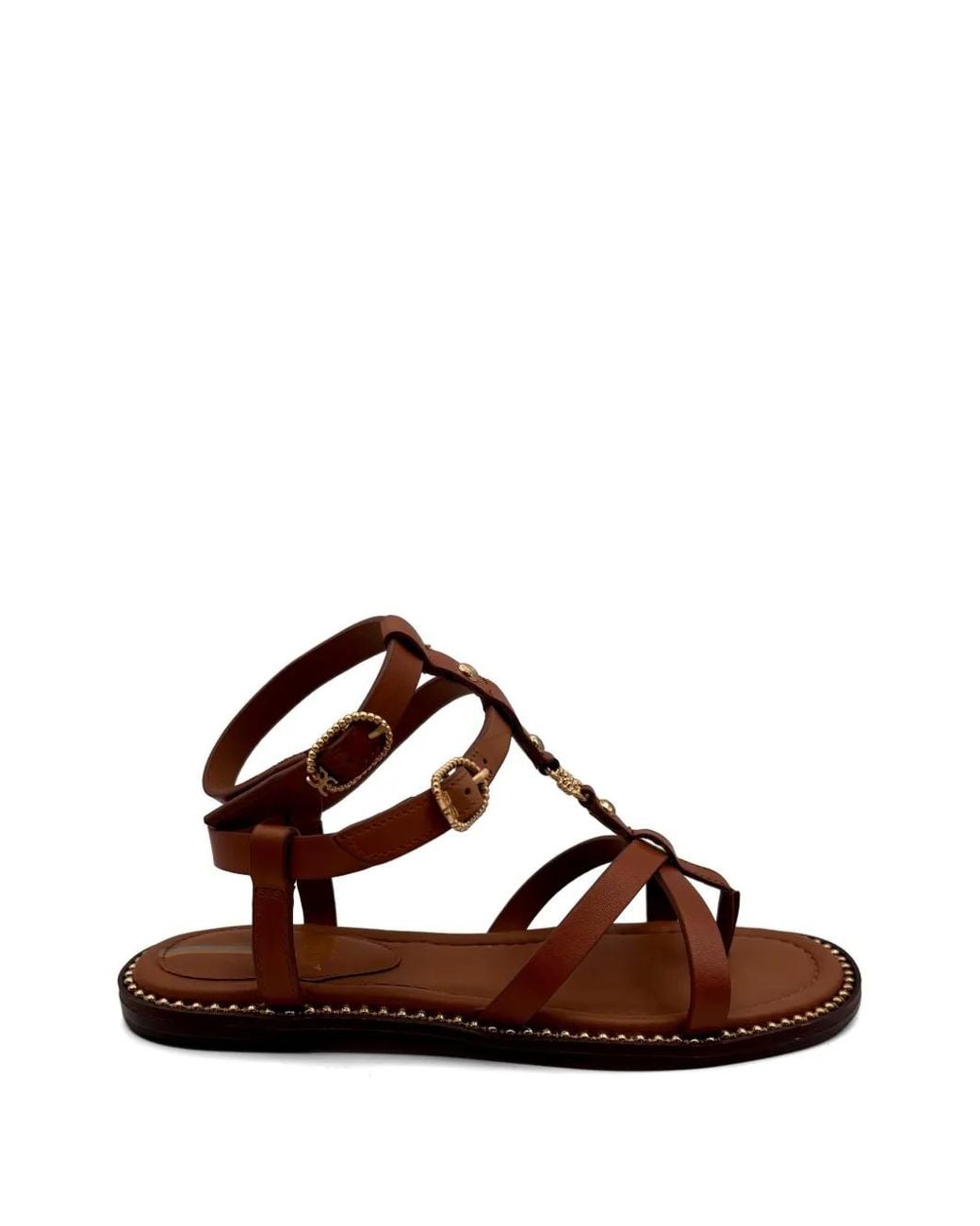 Sam Edelman Brown Talya Strappy-Embellished Sandals