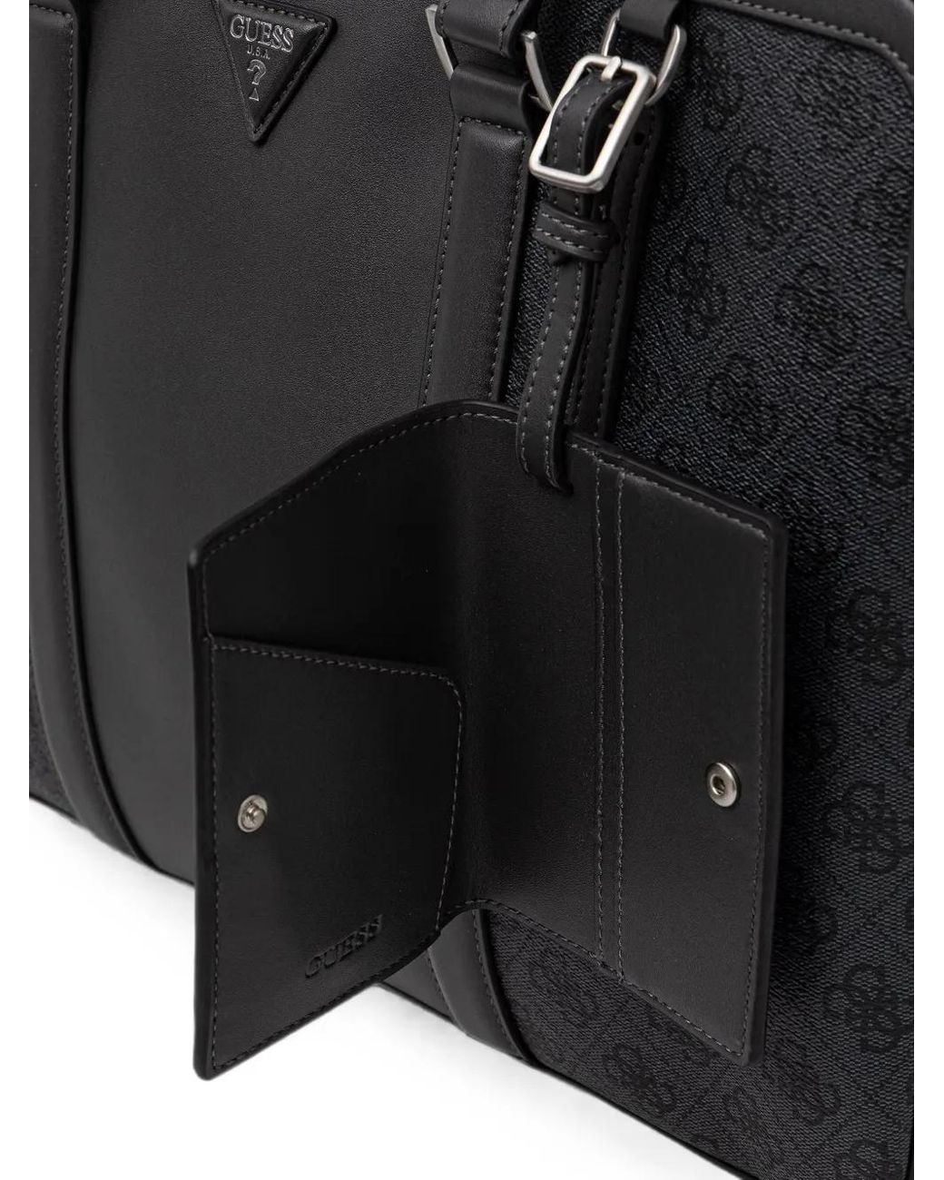 Guess Black Milano Logo Bag for men