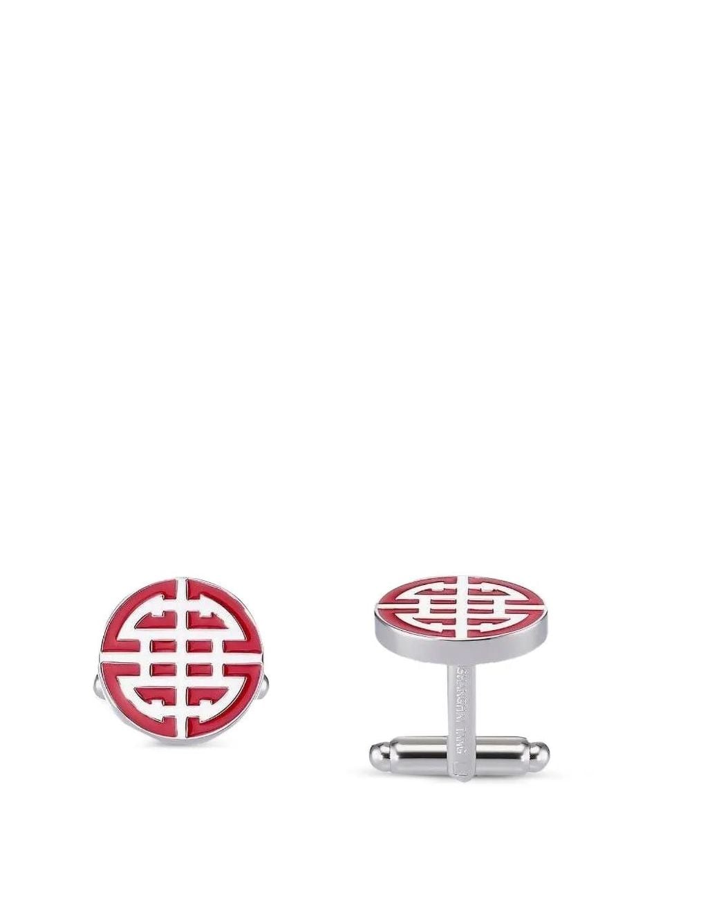 Shanghai Tang Pink Tang Shou Cufflinks for men